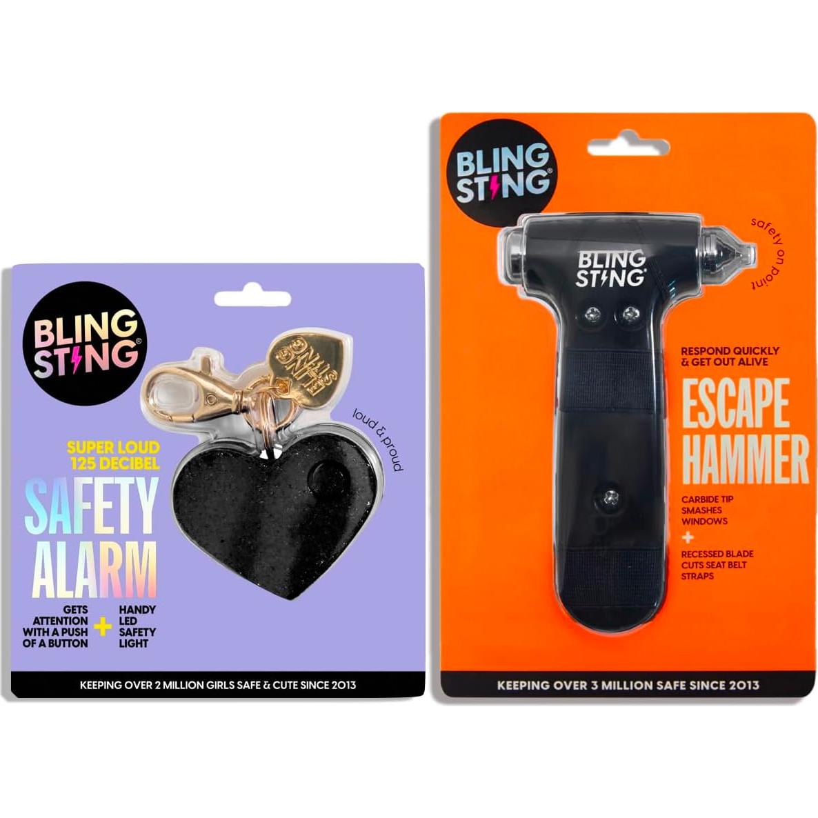 BLINGSTING Alarma Personal de Seguridad 125 dB y Herramienta de Escape