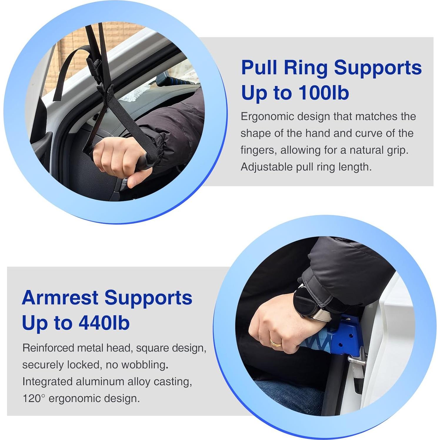 Manija de Puerta de Auto Drsvabze para Ancianos Azul