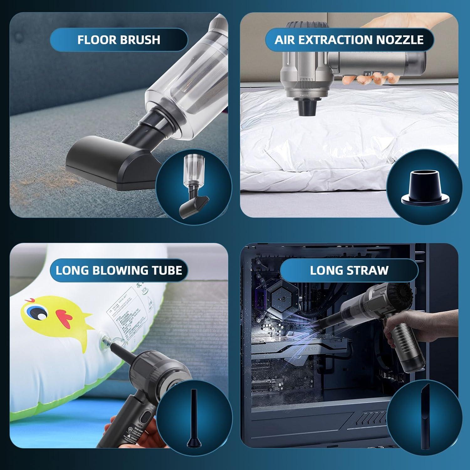Aspiradora Portátil Inalámbrica Disran 20000Pa 6 en 1