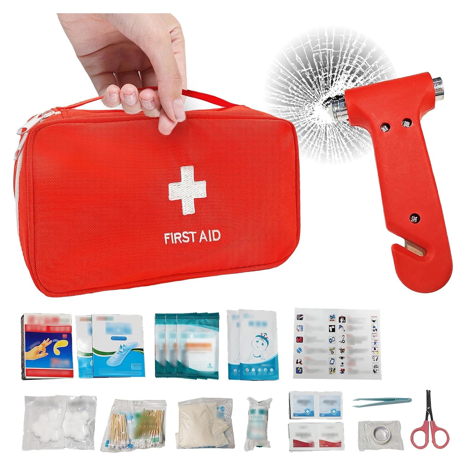 Kit de Primeros Auxilios 145 Pcs CoLeap Rojo Impermeable