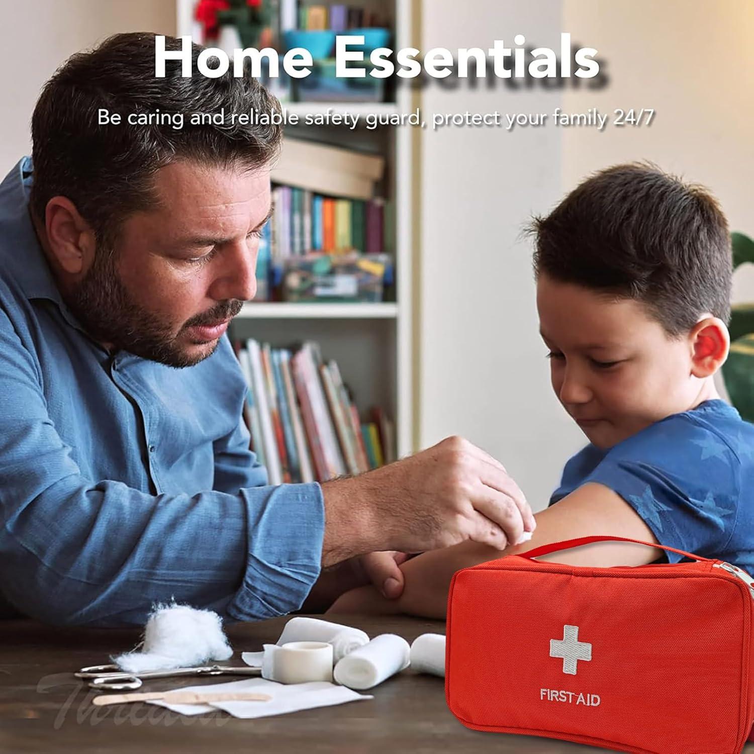 Kit de Primeros Auxilios 145 Pcs CoLeap Rojo Impermeable