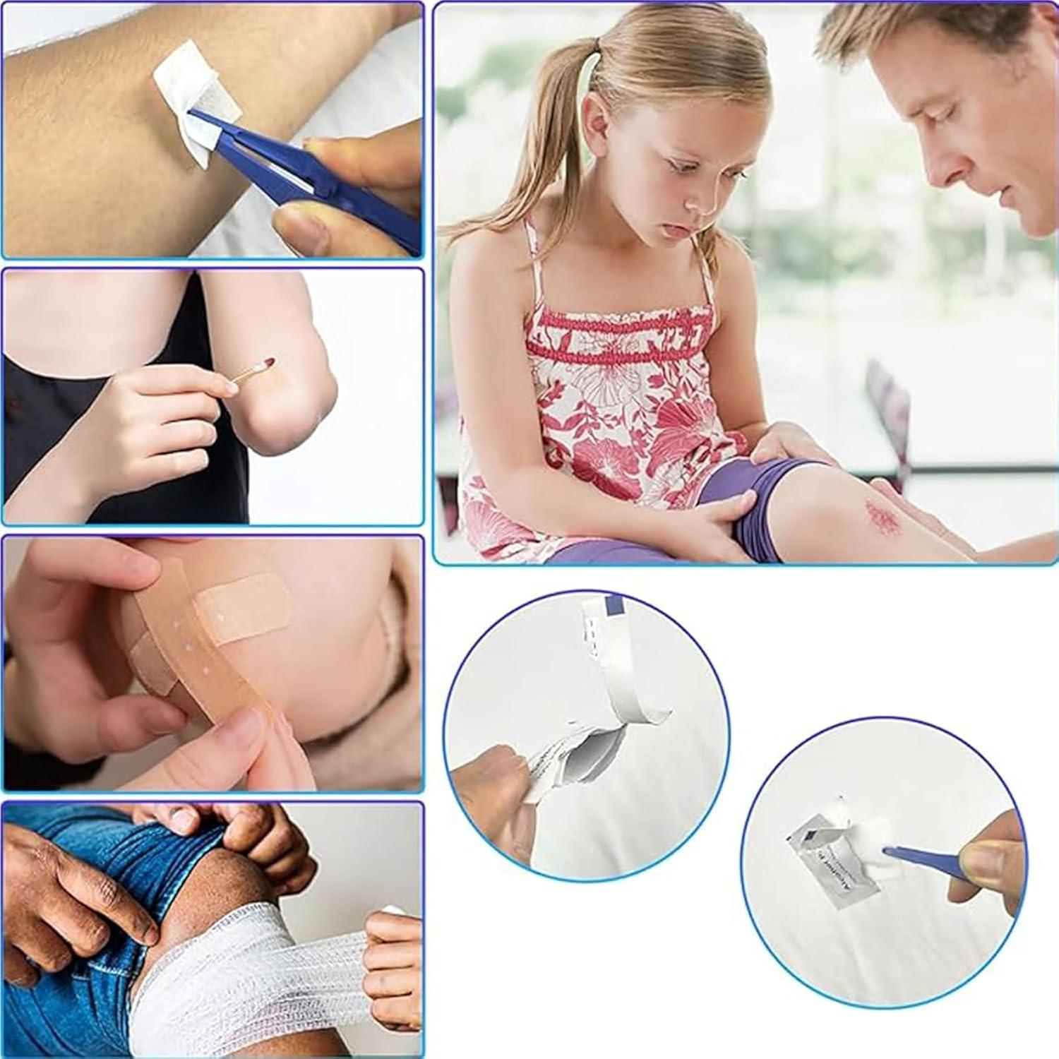 Kit de Primeros Auxilios 145 Pcs CoLeap Rojo Impermeable