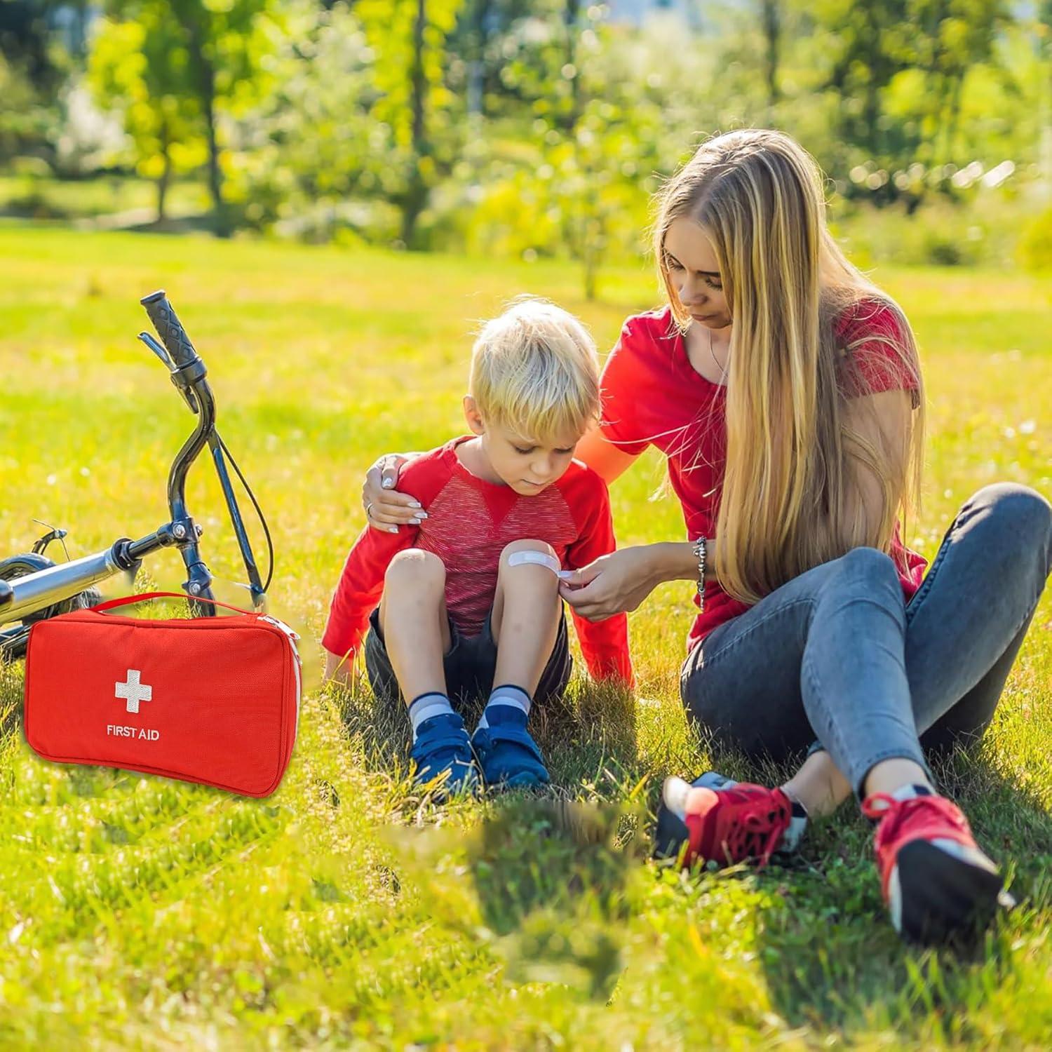 Kit de Primeros Auxilios 145 Pcs CoLeap Rojo Impermeable