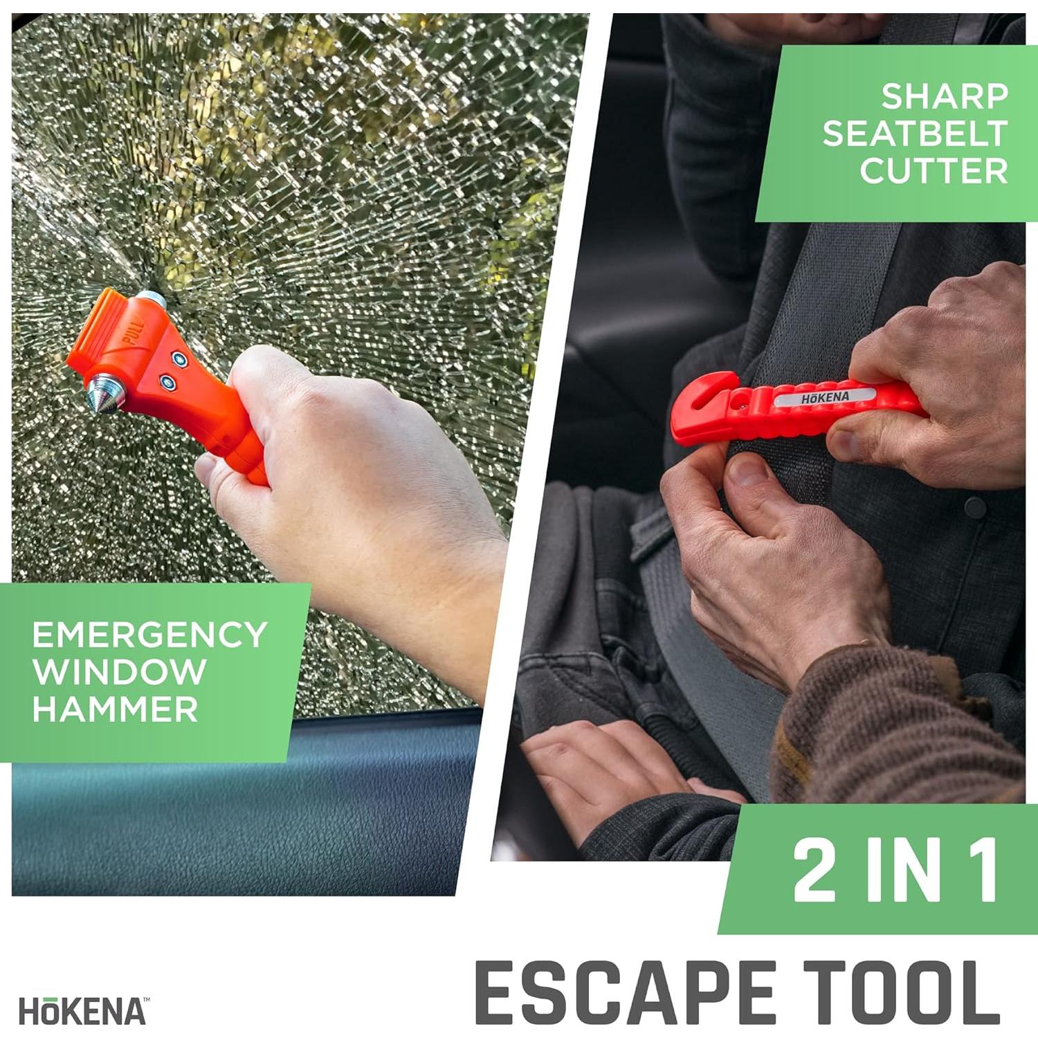 Kit de Emergencia HOKENA con 3 Bengalas LED y Accesorios