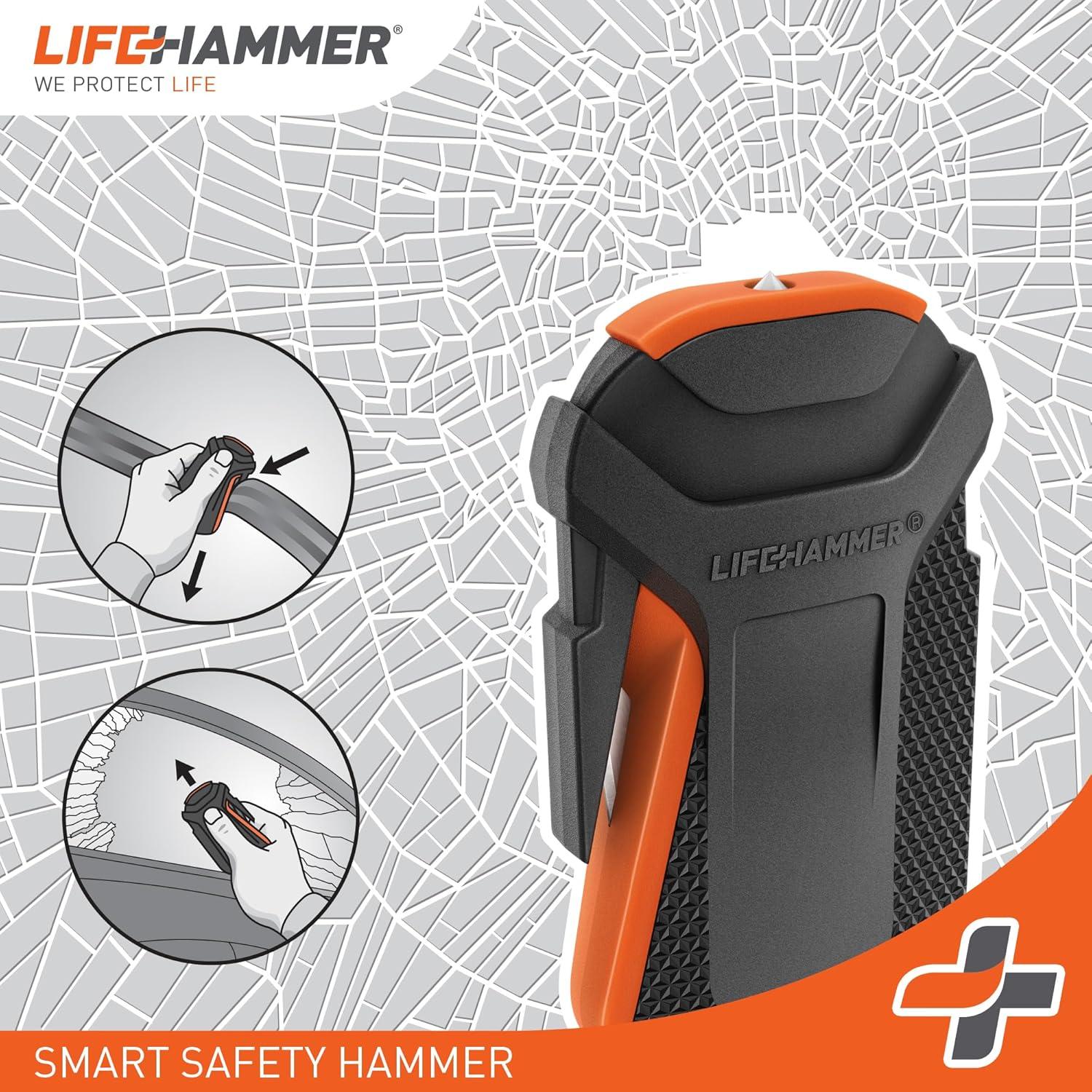Lifehammer Smart – Rompedor de Ventanas y Cortador de Cinturón