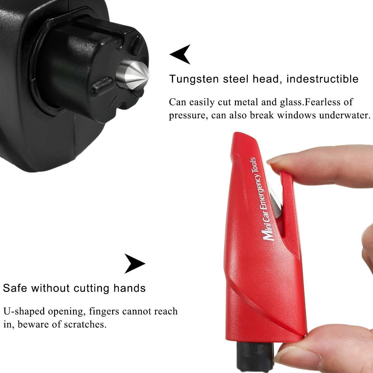 Cortador de cinturón de seguridad KVAEY y rompeventanas 3 en 1