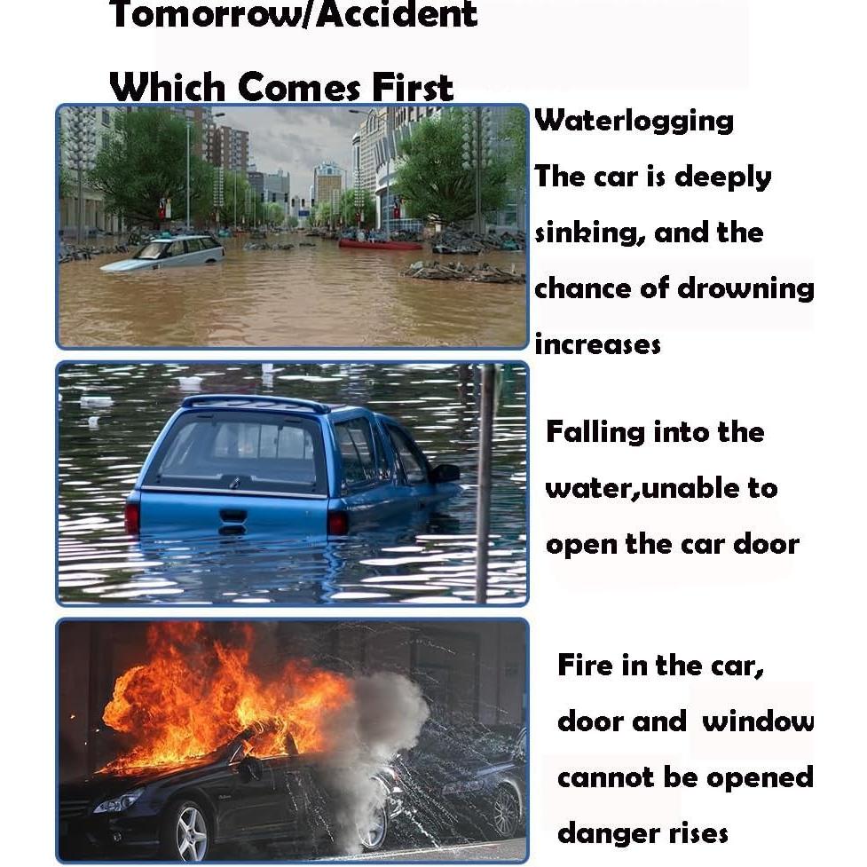 Paquete de 2 Martillos de Seguridad HundRare C003AR Rojo