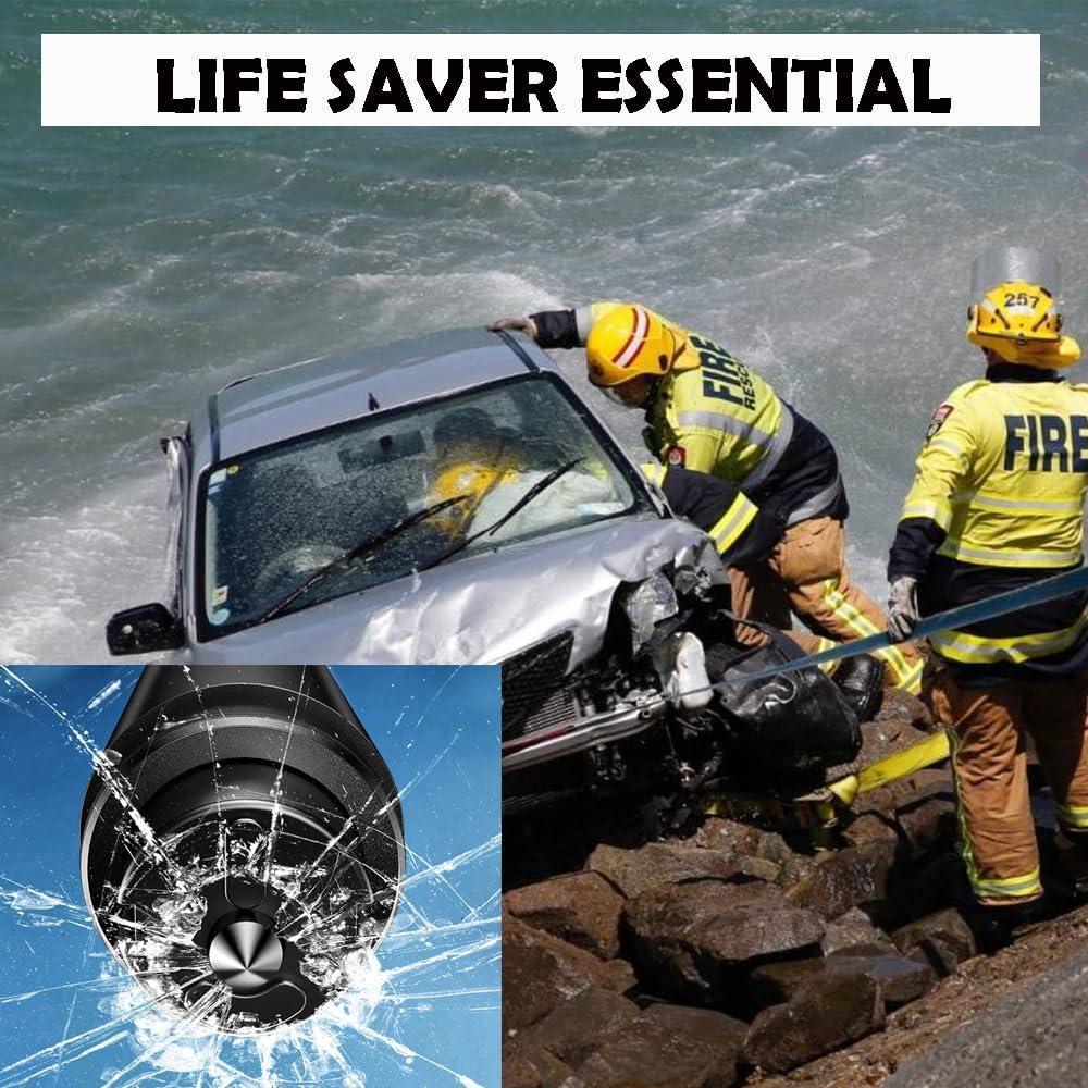 Paquete de 2 Martillos de Seguridad HundRare C003AR Rojo