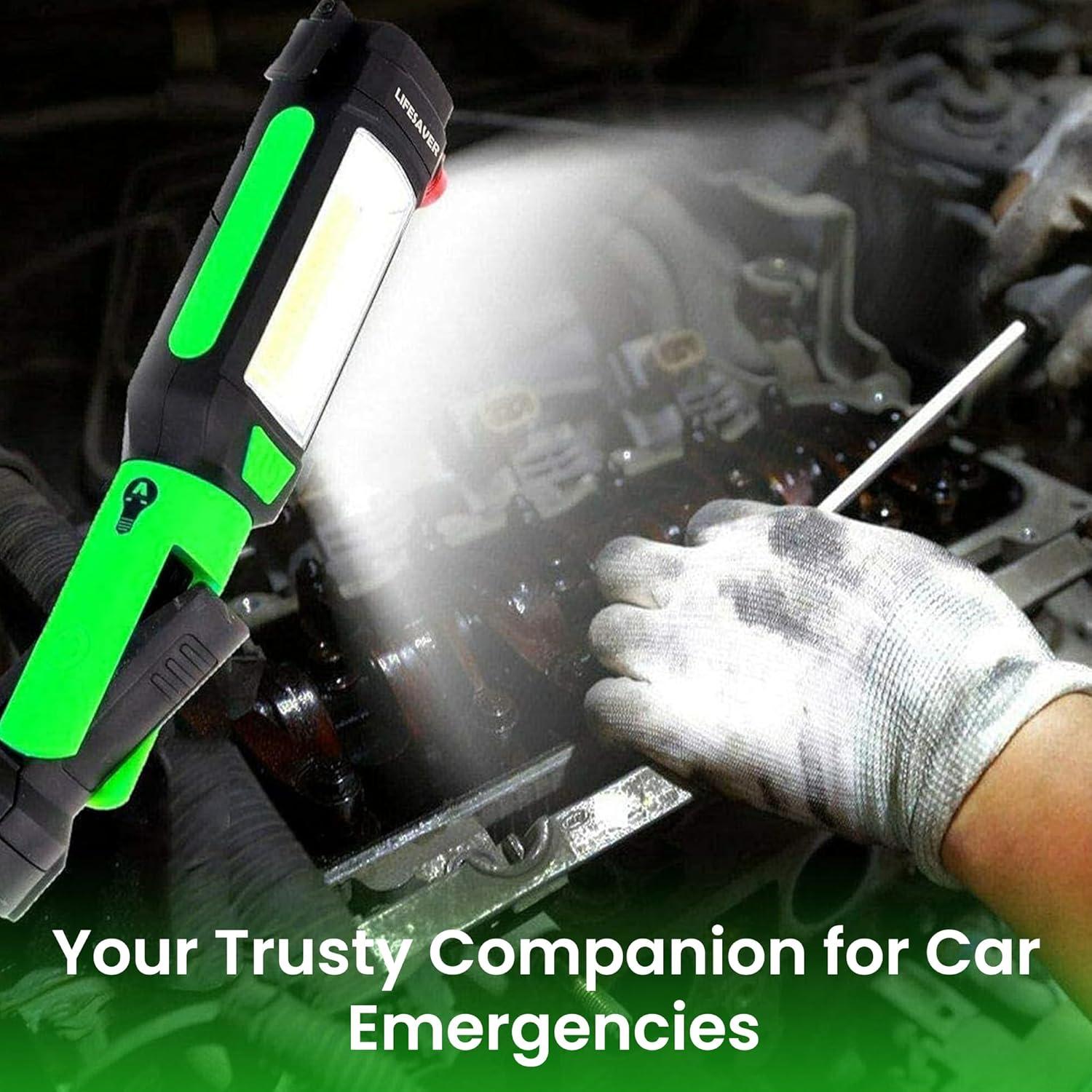 AlltroLite Linterna de Emergencia 9 en 1 para Auto LED