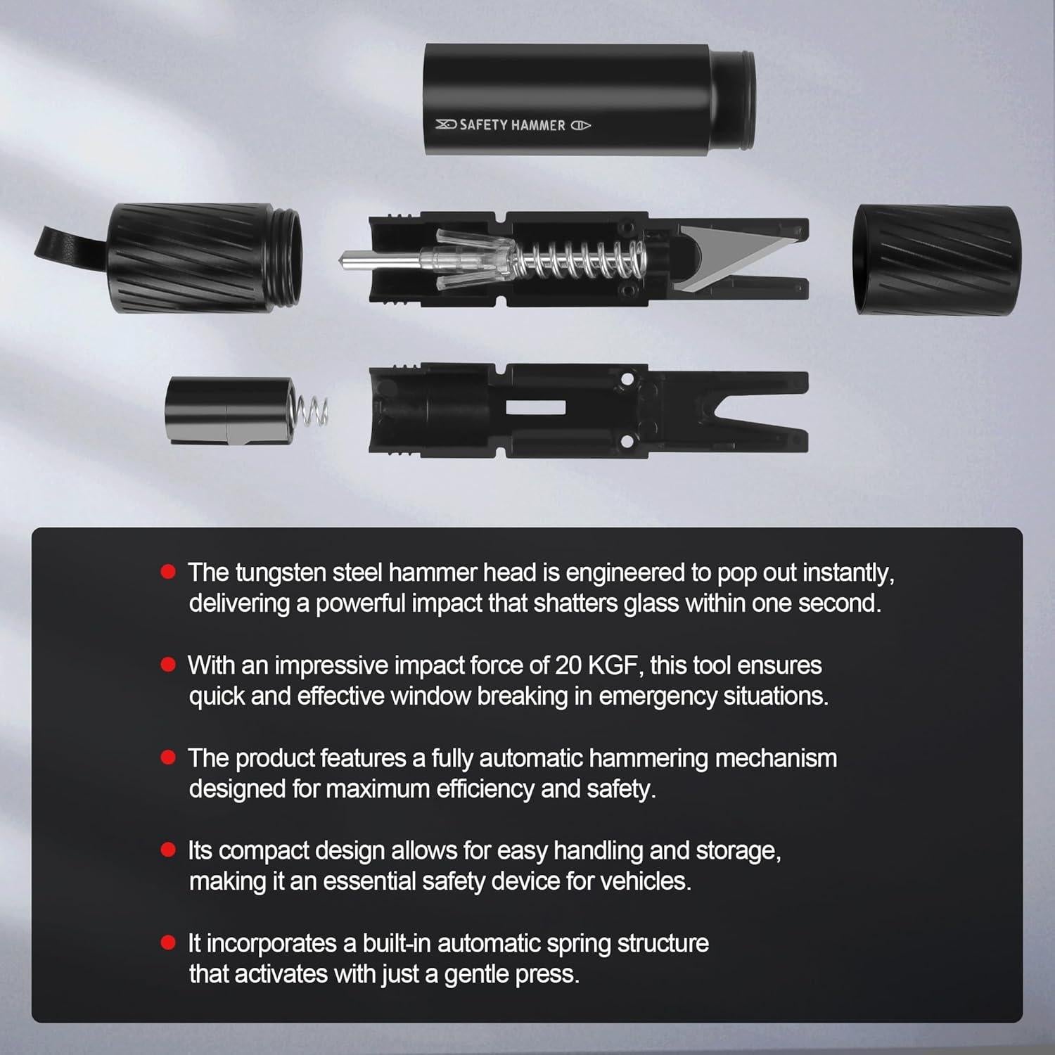 Cortador de Cinturón y Rompedor de Ventanas JAGASOL 2 Pcs