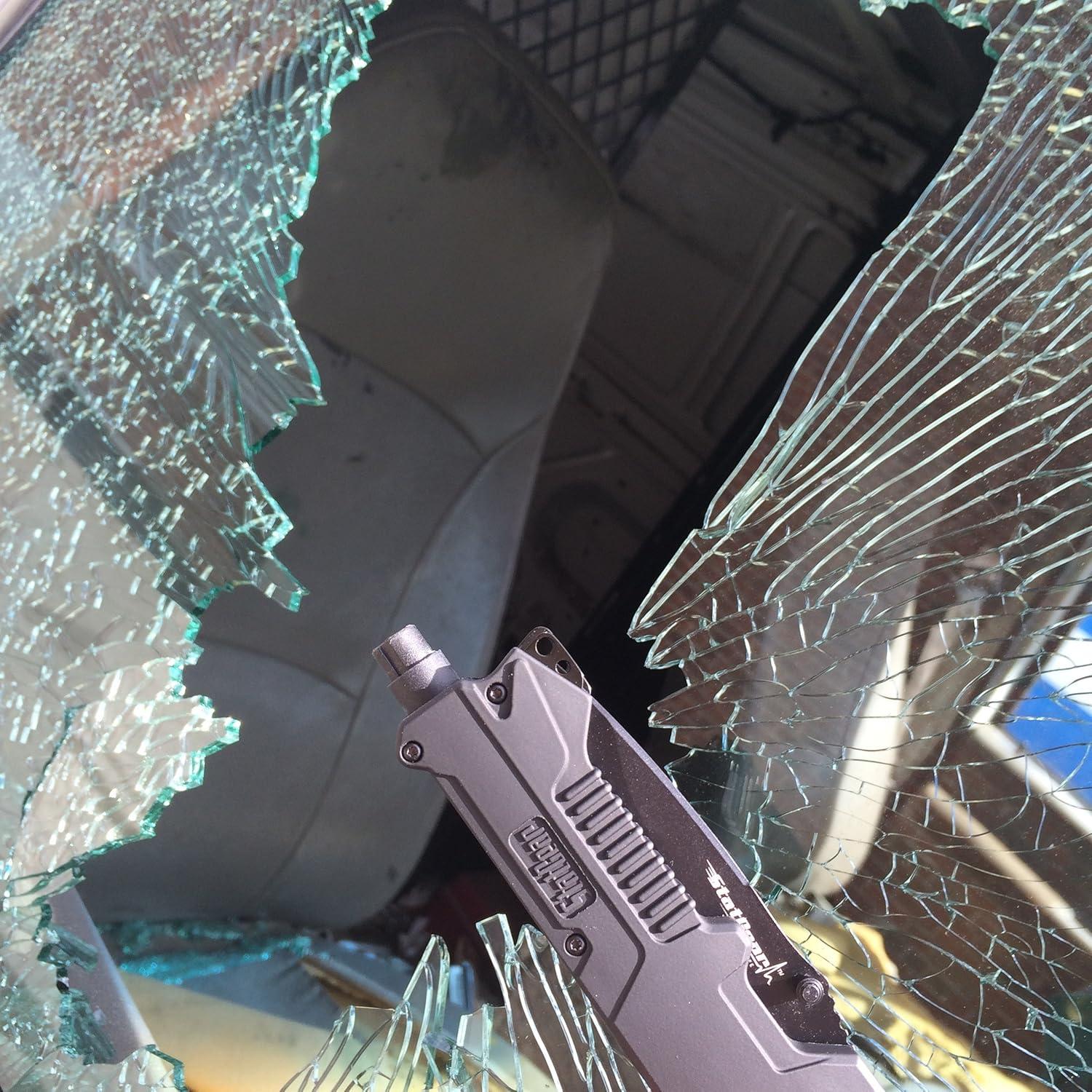 Cuchillo de Rescate Plegable StatGear T3 con Luz LED y Funda