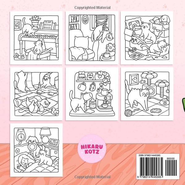 Naughty Cats: Cattitude Coloring Book for Adults and Teens (Cat & Dog Coloring Book)