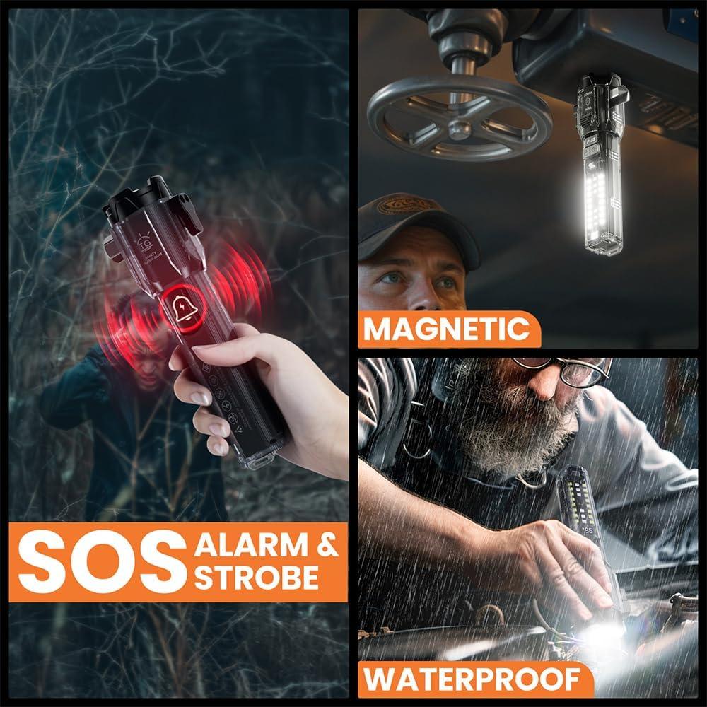 Linterna de Emergencia Multifuncional YeMao F35 con Cortador y Rompedor