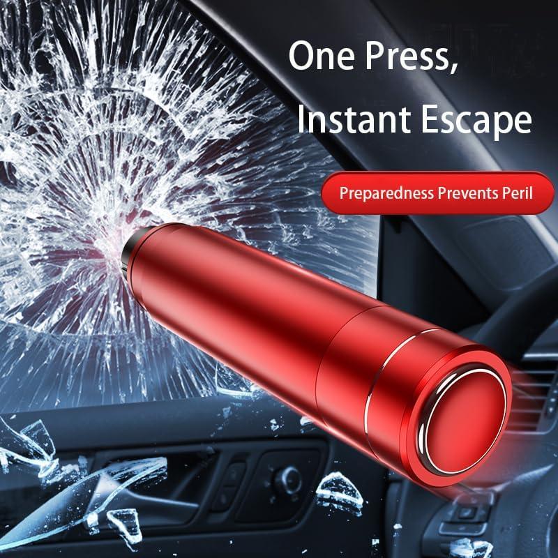 Martillo de Seguridad YMTengFei 2-en-1 para Automóvil - Rompedor de Ventanas y Cortador de Cinturones