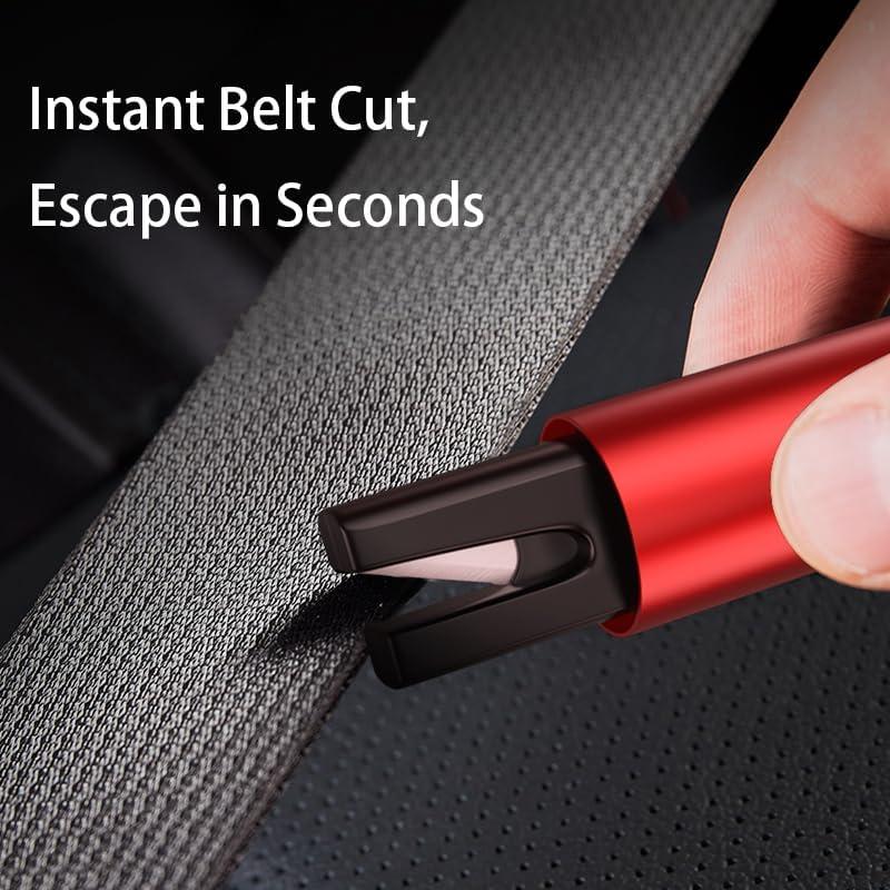 Martillo de Seguridad YMTengFei 2-en-1 para Automóvil - Rompedor de Ventanas y Cortador de Cinturones