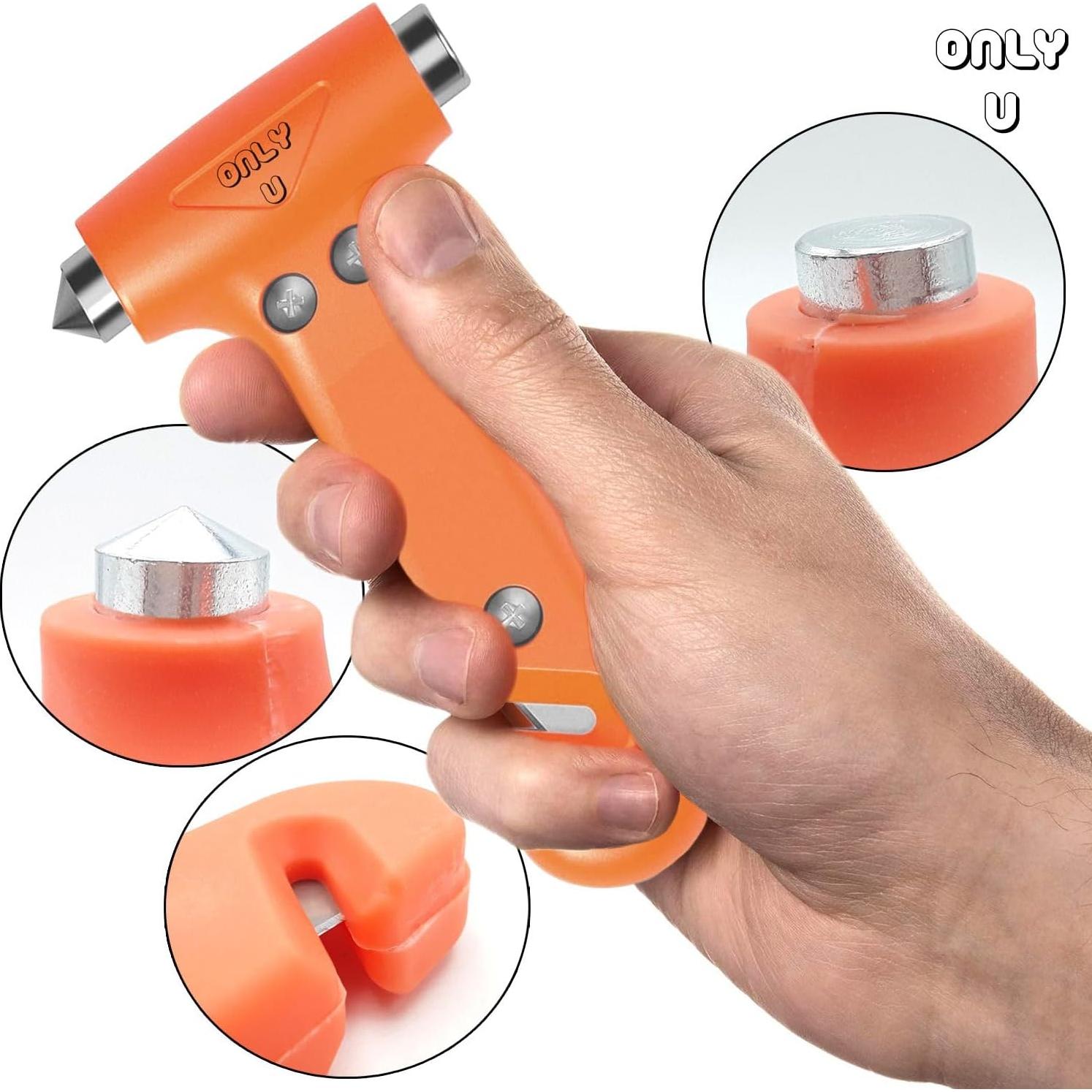 Herramienta de Escape de Seguridad Only U - Rompe Ventanas y Cinturón
