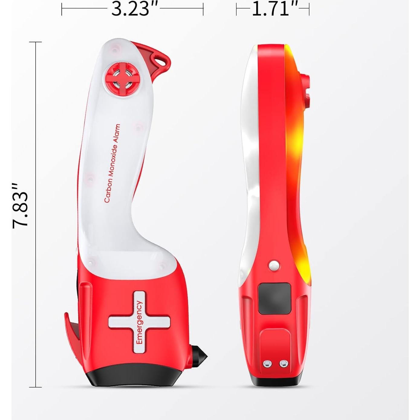Kit de Rescate 6-en-1 LomakGlow con Detector de CO y Linterna