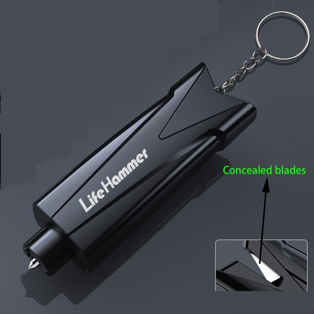 3 Pcs Rompedor de Ventana de Emergencia BOSOIRSOU 2-en-1