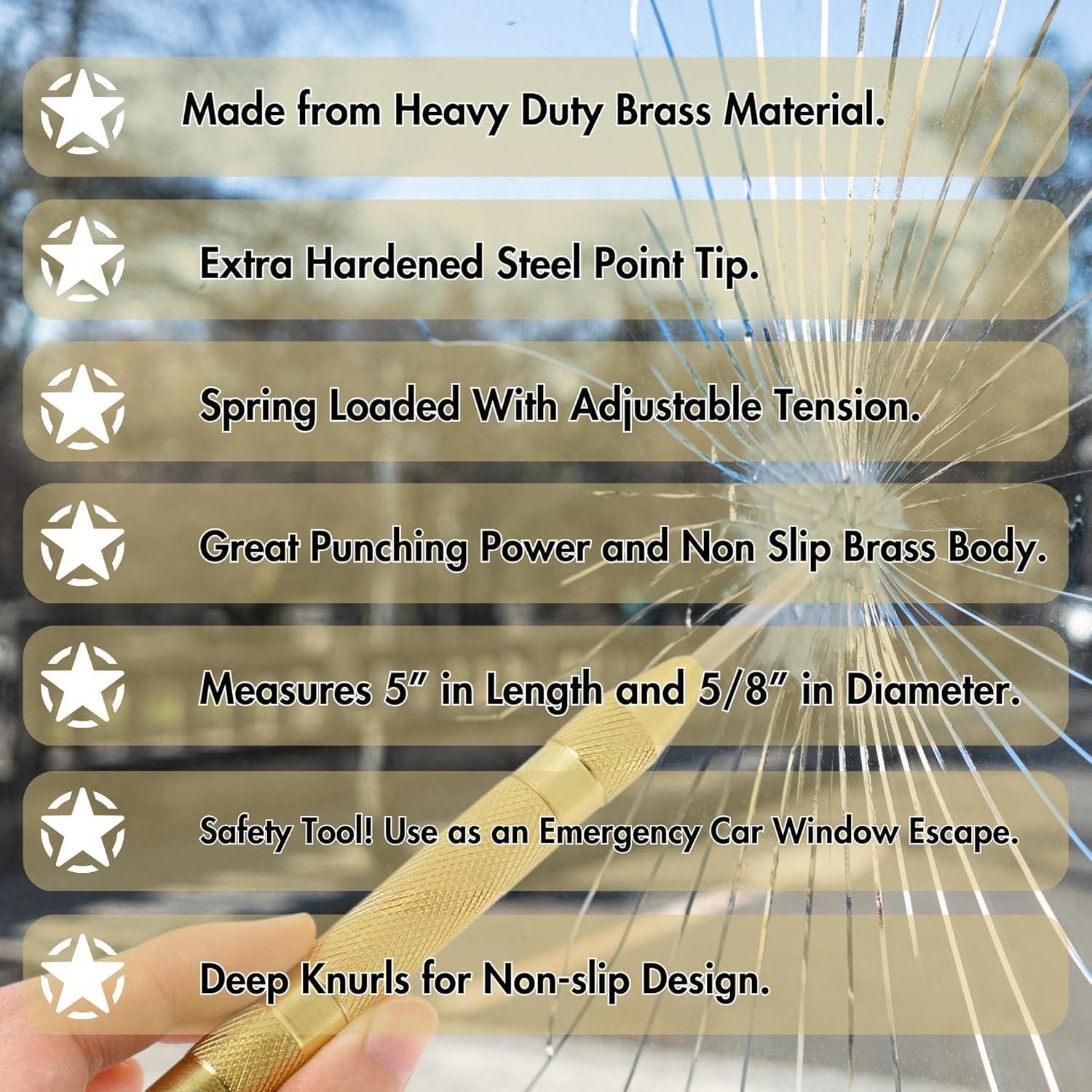 Herramienta Rompe Ventanas Emergencia EMT 2-Pack - Carga por Resorte