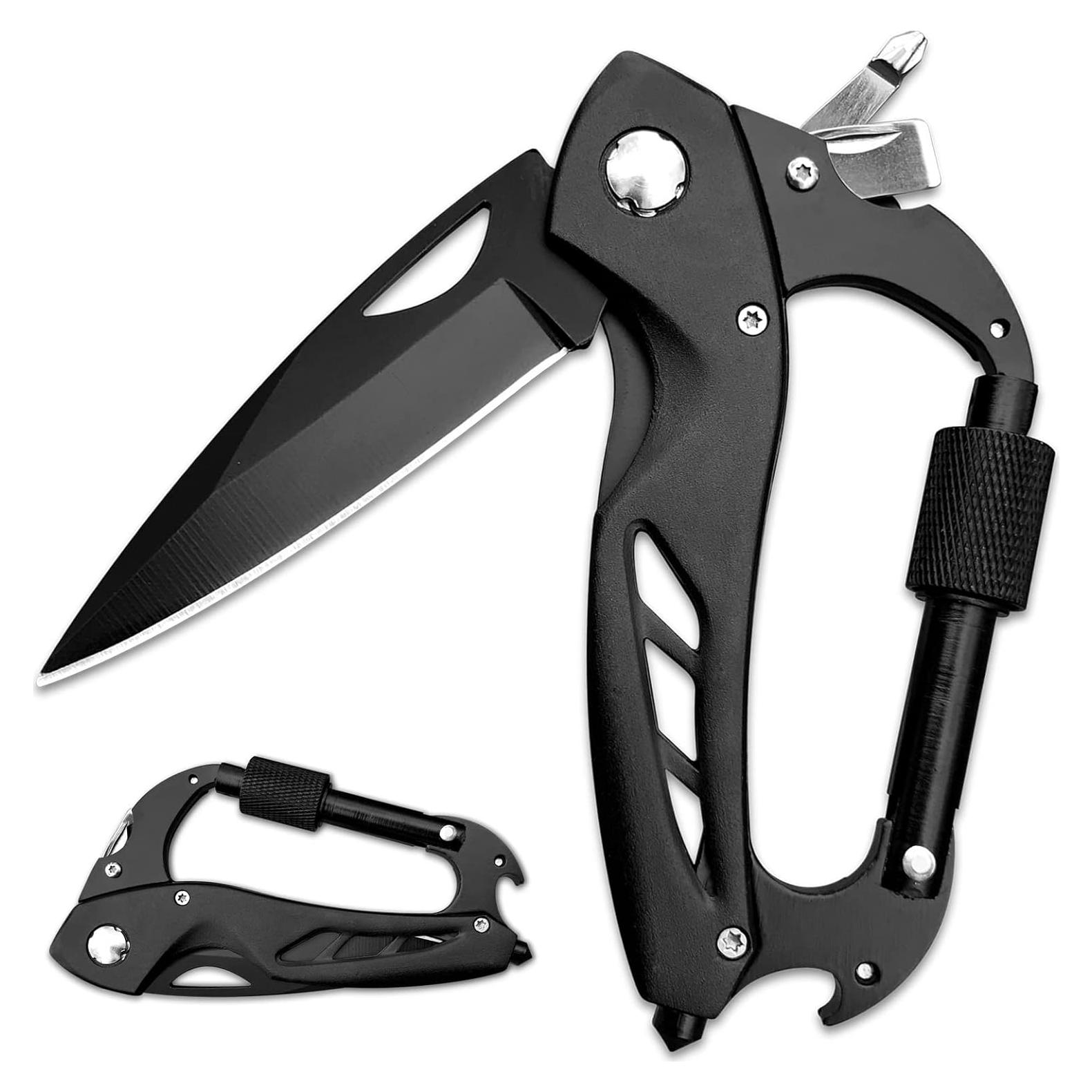 Multiherramienta Joycube 6 en 1 con Mosquetón y Cuchillo Plegable