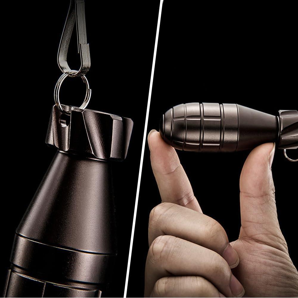 Contenedor de Pastillas a Prueba de Agua EDCFans Marrón