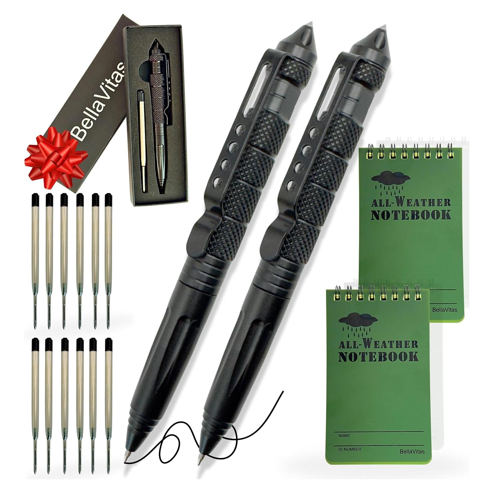 Bolígrafo Táctico BellaVitas con Cuadernos Impermeables