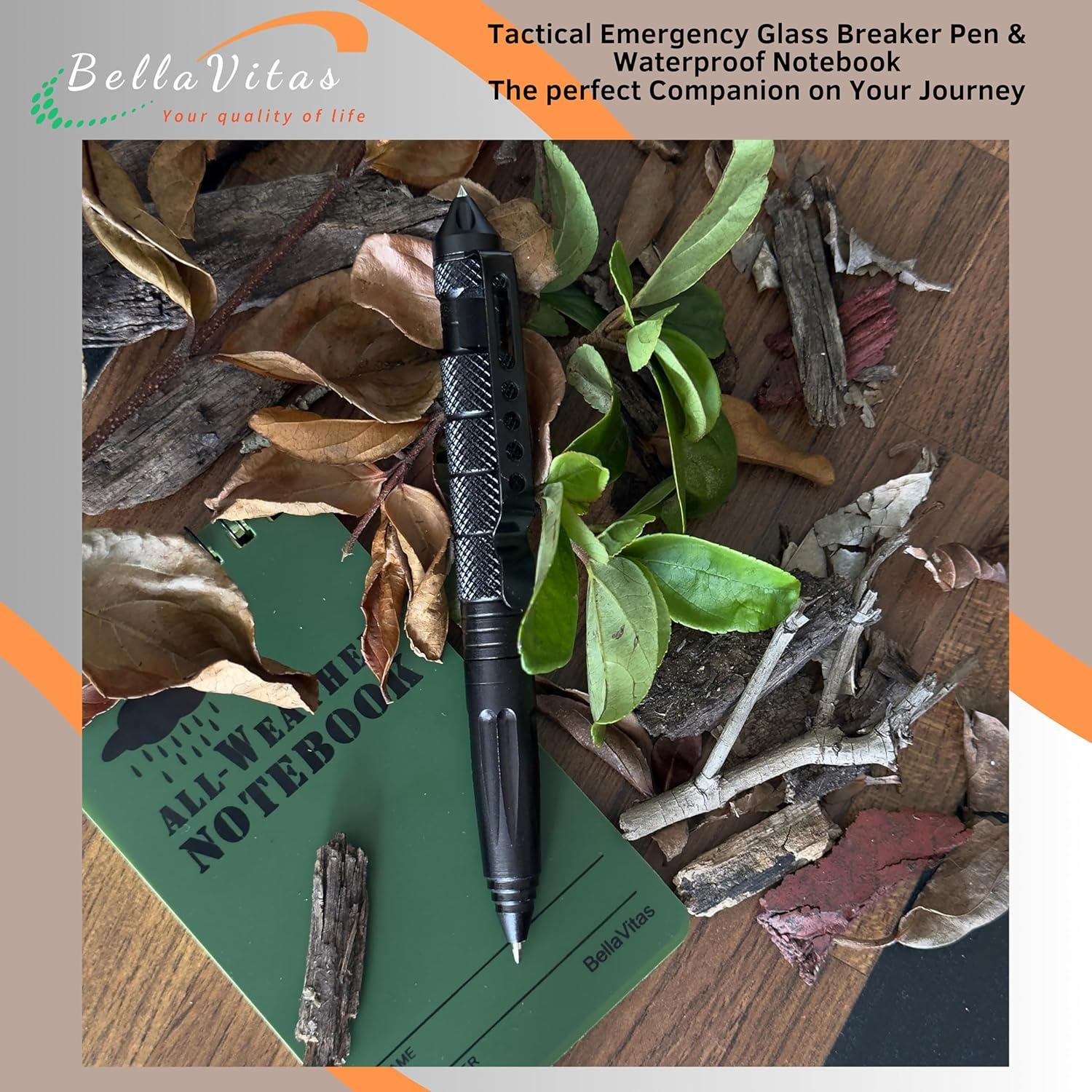 Bolígrafo Táctico BellaVitas con Cuadernos Impermeables