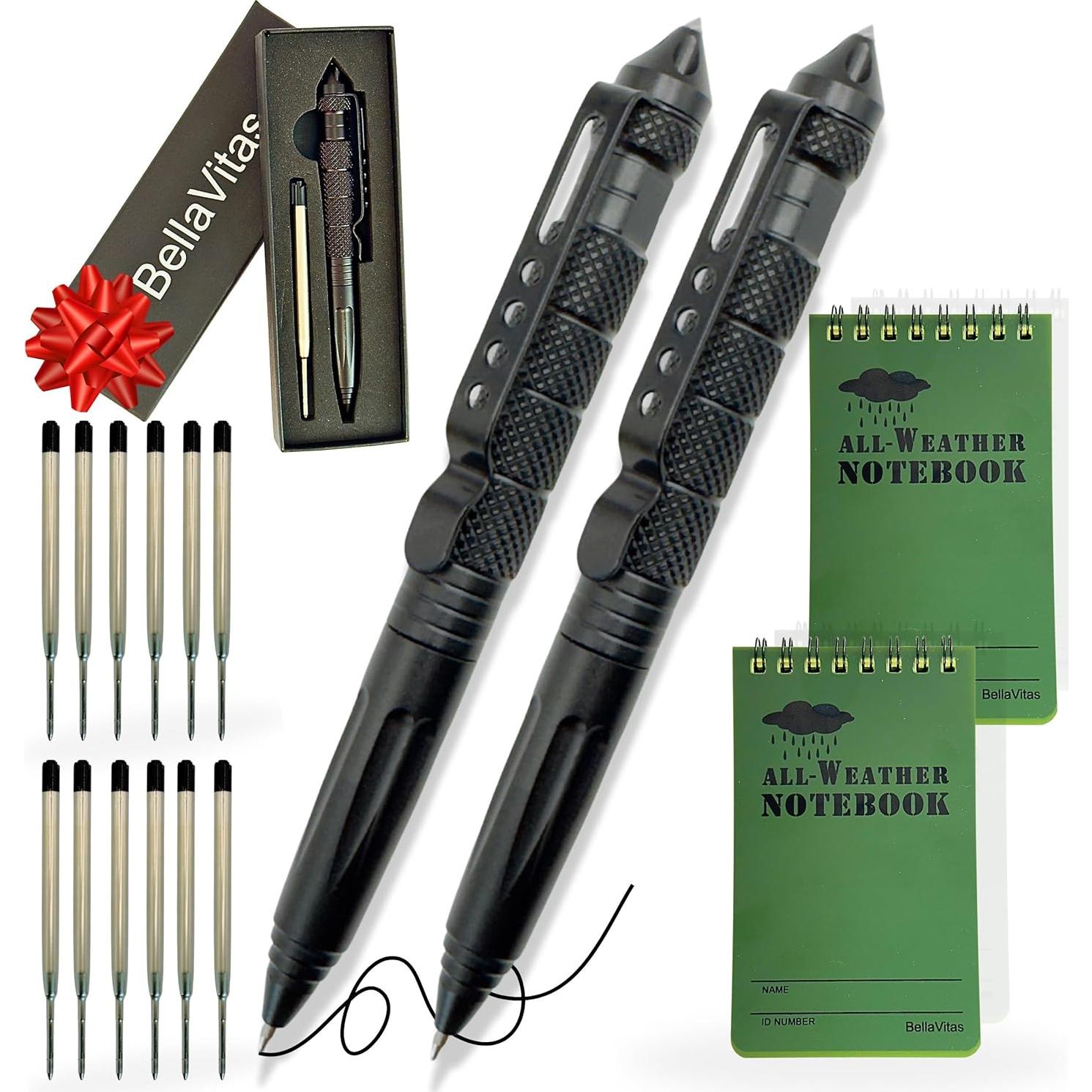Bolígrafo Táctico BellaVitas con Cuadernos Impermeables