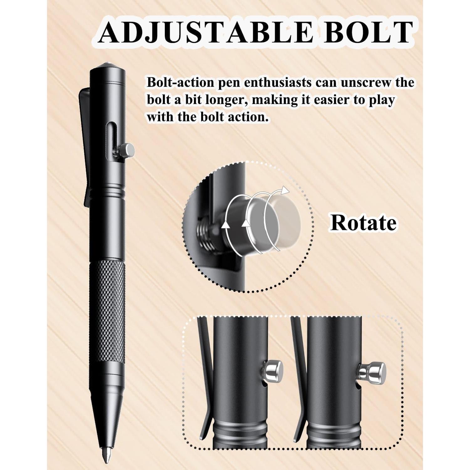 Mini Bolígrafo Táctico Lsqurel 4.3" Aluminio 6061-T6