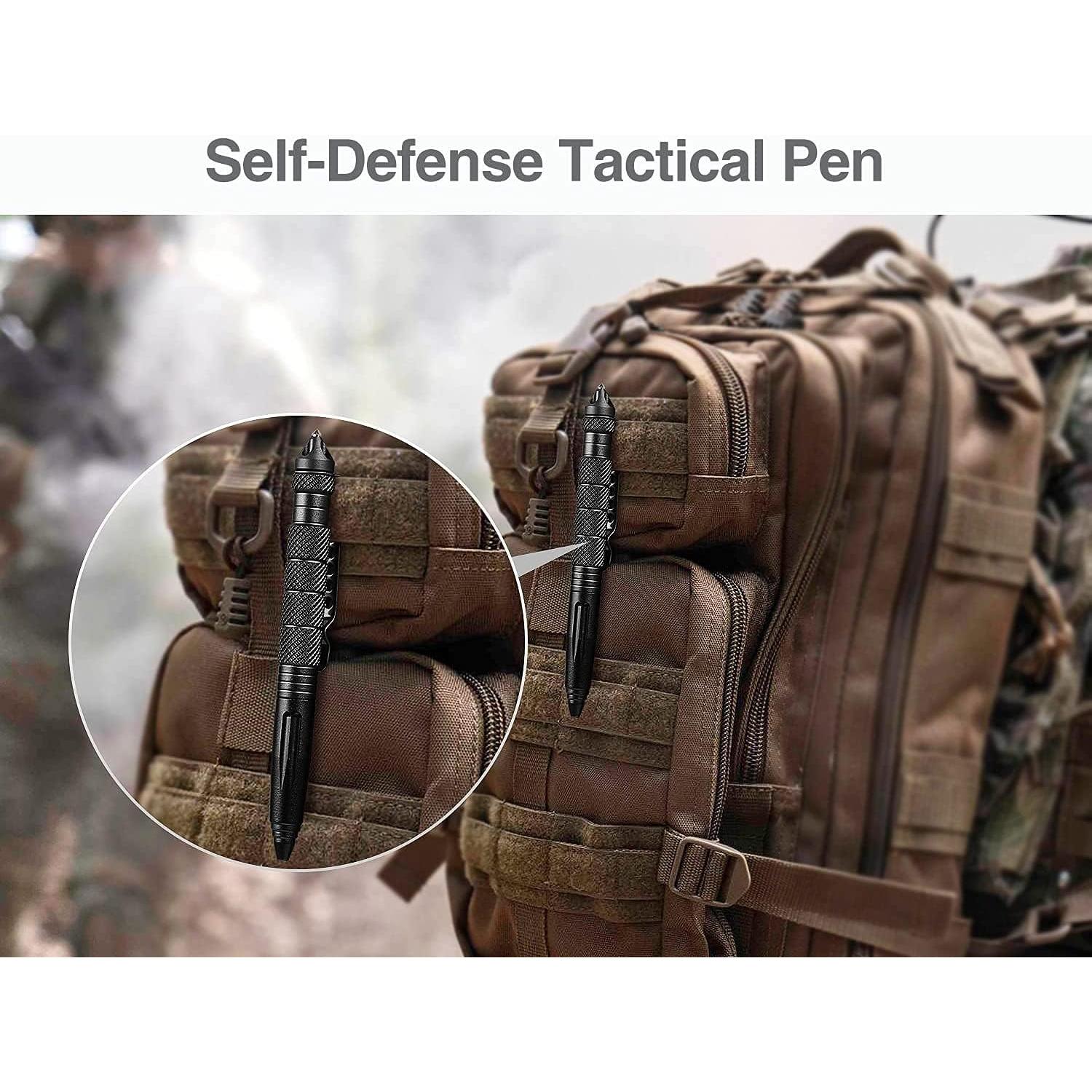 Paquete de 3 Bolígrafos Tácticos Axmerdal de Aluminio 1.5cm