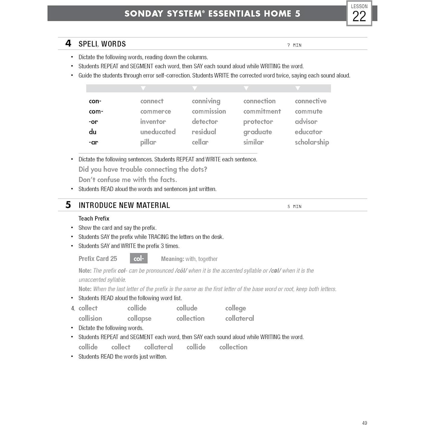 Grade 5 Sonday Systems Essential Home