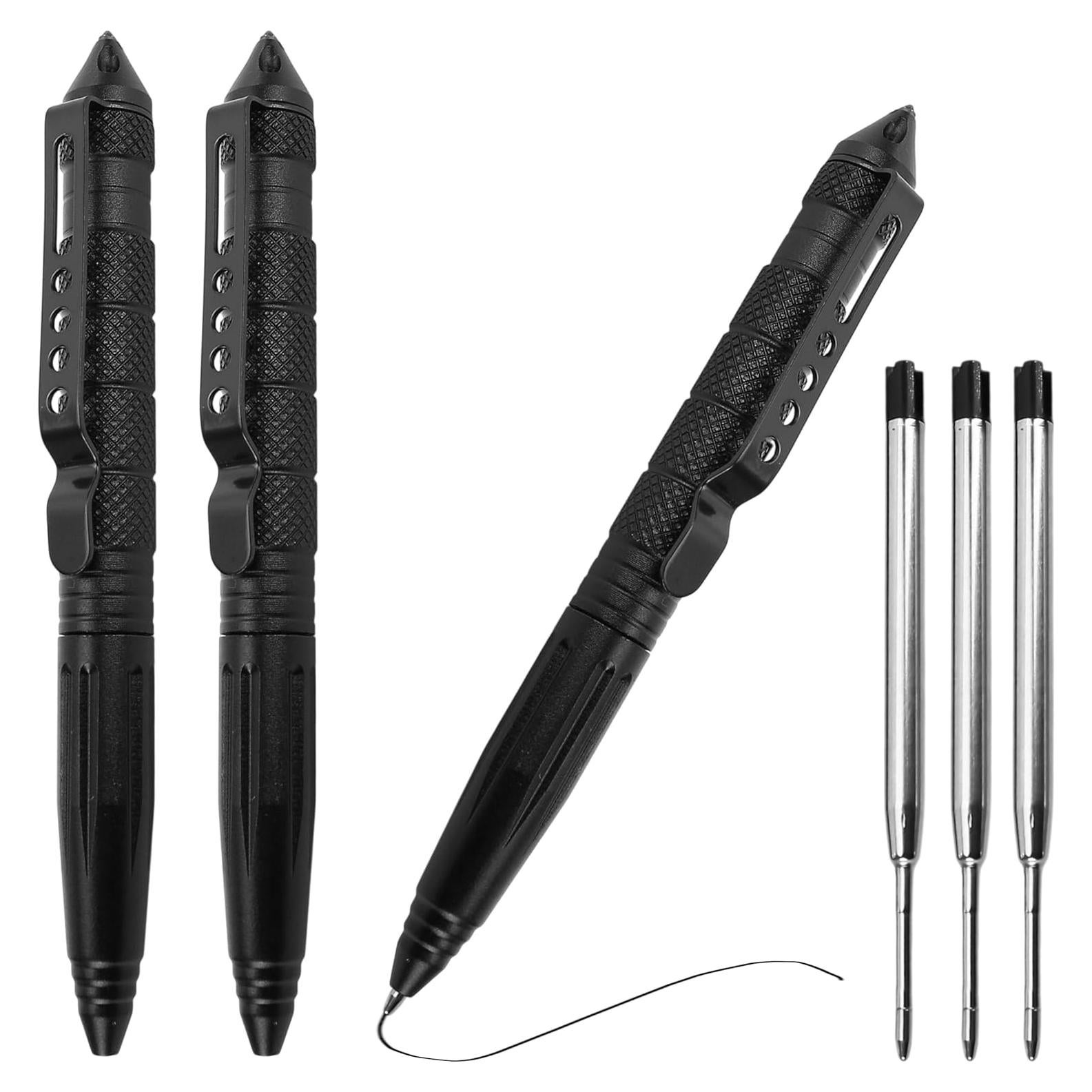 Juego de 3 bolígrafos tácticos BuleVina con rompevidrios