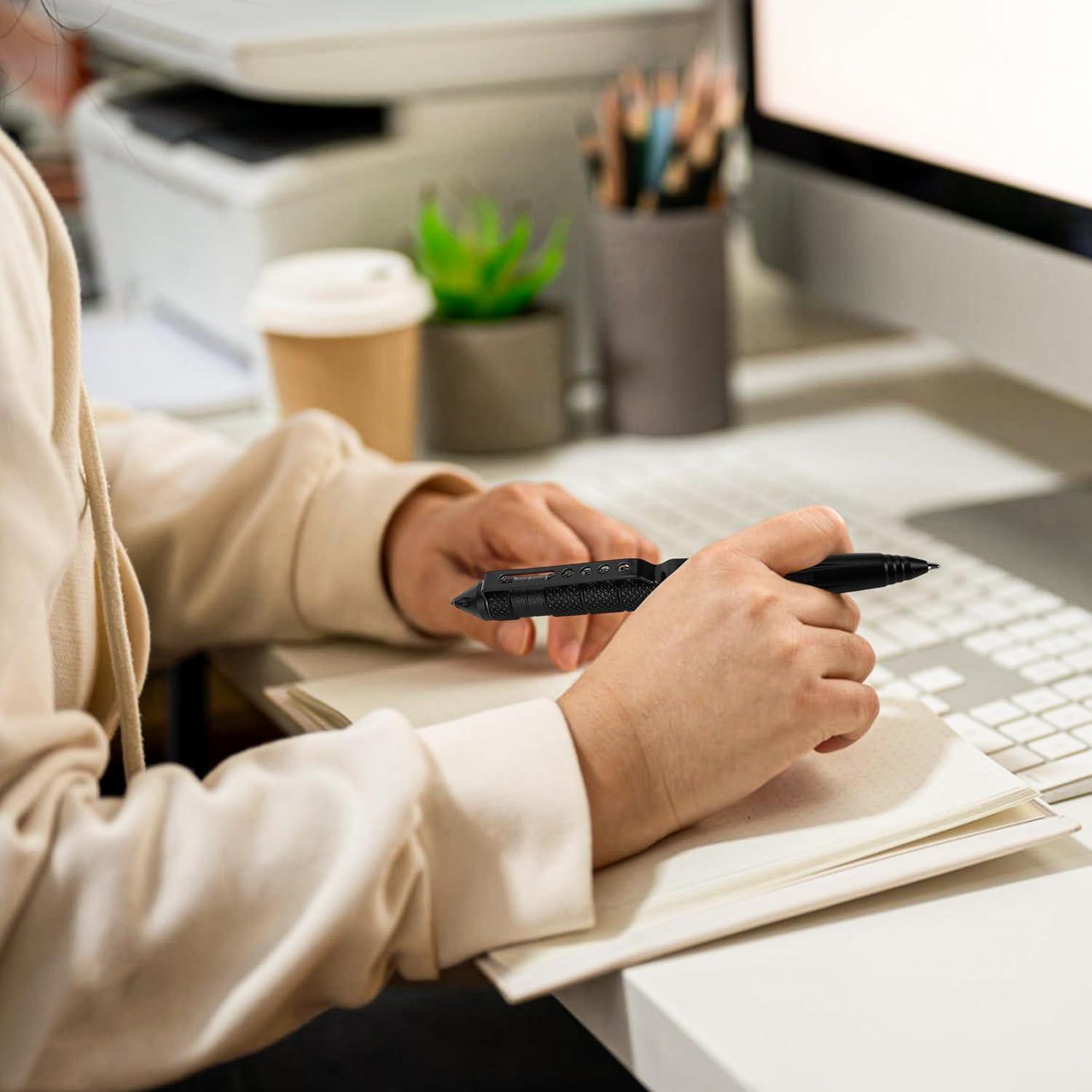 Juego de 3 bolígrafos tácticos BuleVina con rompevidrios