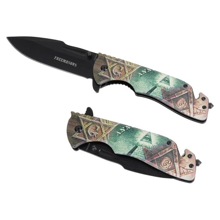 Cuchillo de bolsillo Trendy Zone 21 masónico 12.7 cm plegable