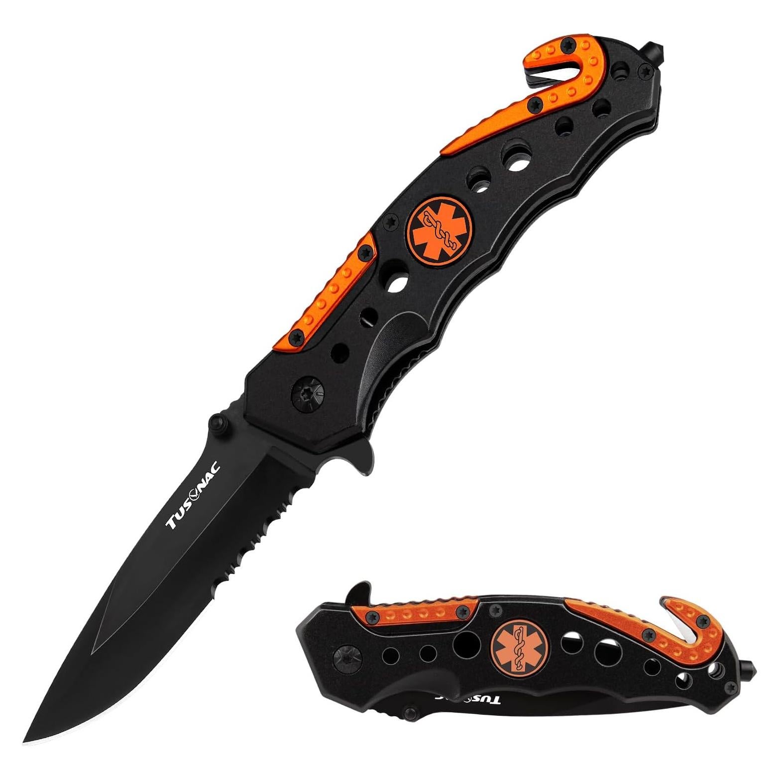 Cuchillo Plegable de Supervivencia Tusonac 22 cm Acero Inoxidable