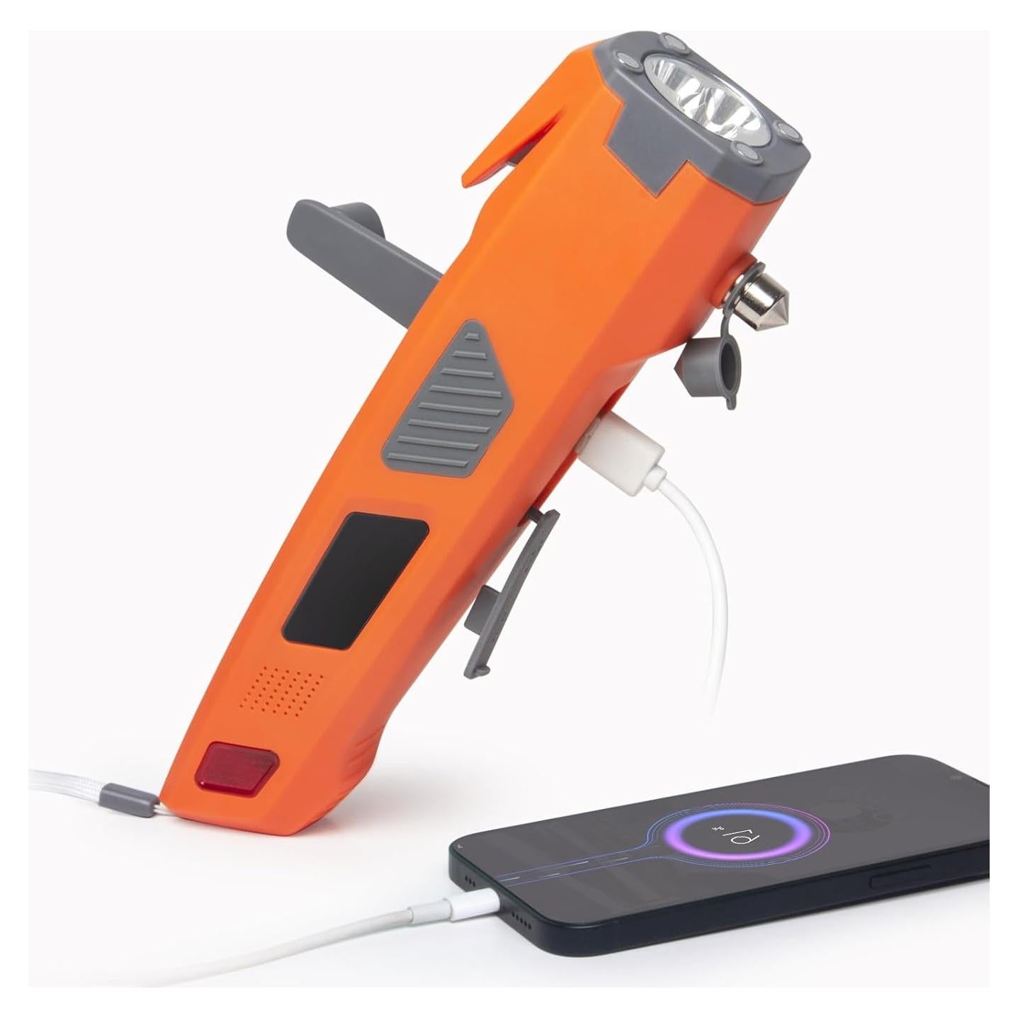 Herramienta de Emergencia LUXON 8 en 1 con Linterna LED y Cargador USB