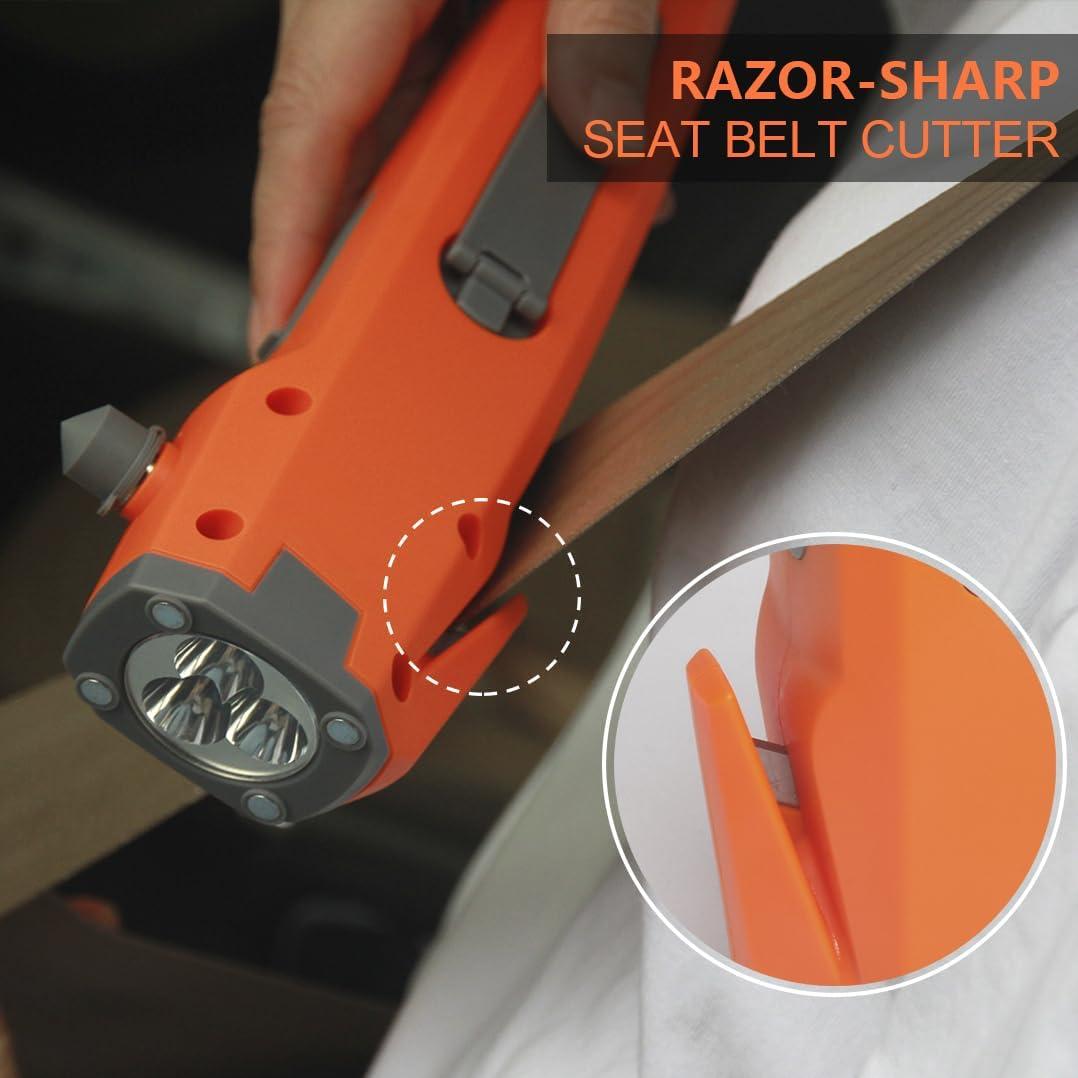 Herramienta de Emergencia LUXON 8 en 1 con Linterna LED y Cargador USB