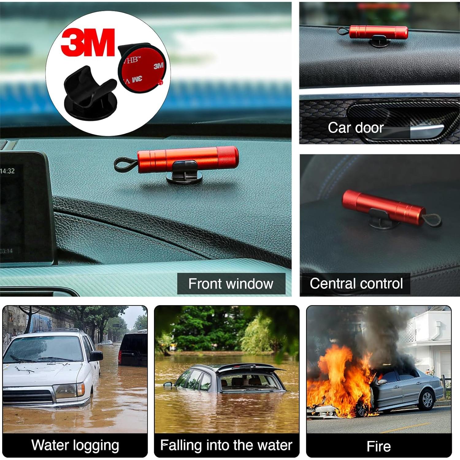 Juego de 2 Martillos de Seguridad Wenvastree para Automóvil