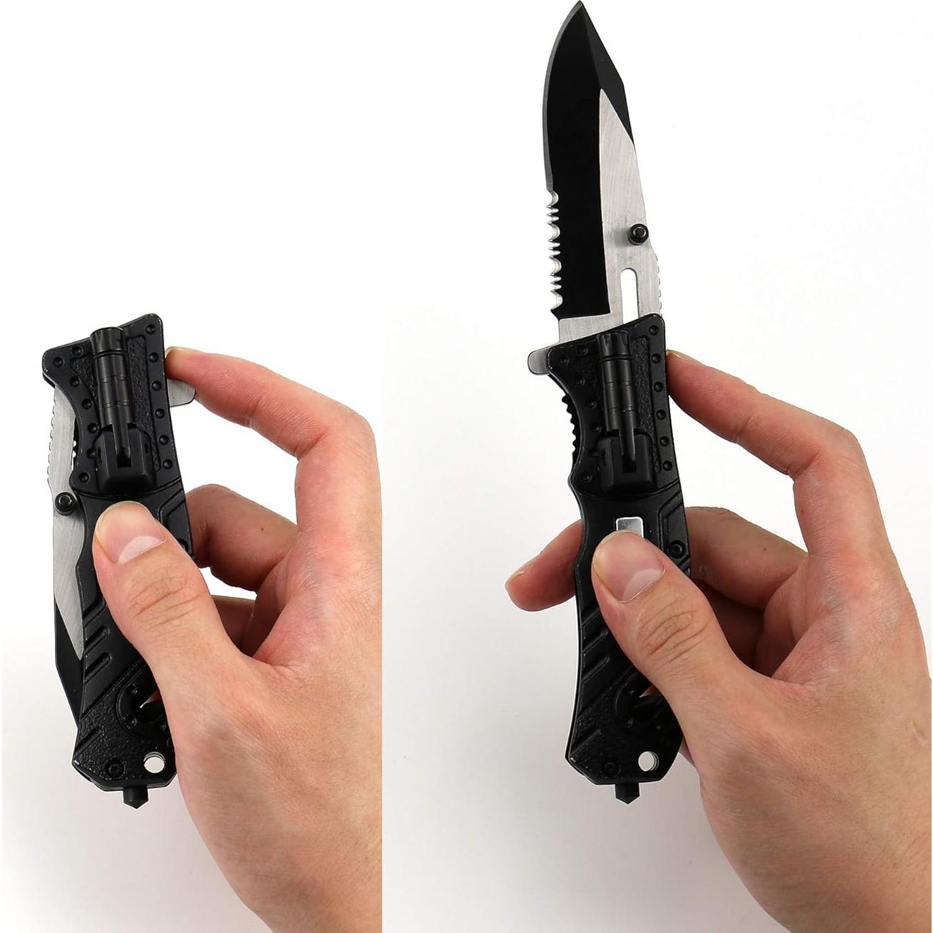 Cuchillo Táctico ALBATROSS Dispatcher 5-en-1 con Linterna