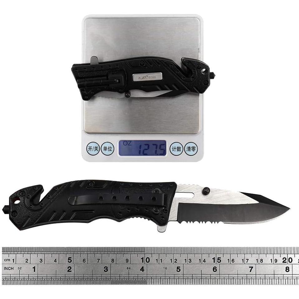 Cuchillo Táctico ALBATROSS Dispatcher 5-en-1 con Linterna