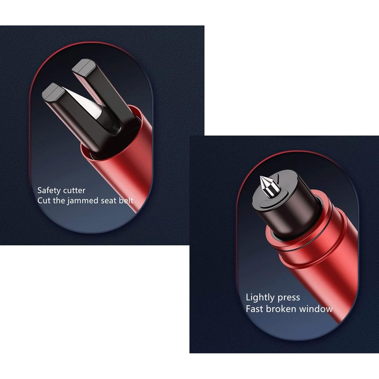 Martillo de Seguridad HHXS - Rompedor de Ventanas y Cortador de Cinturón