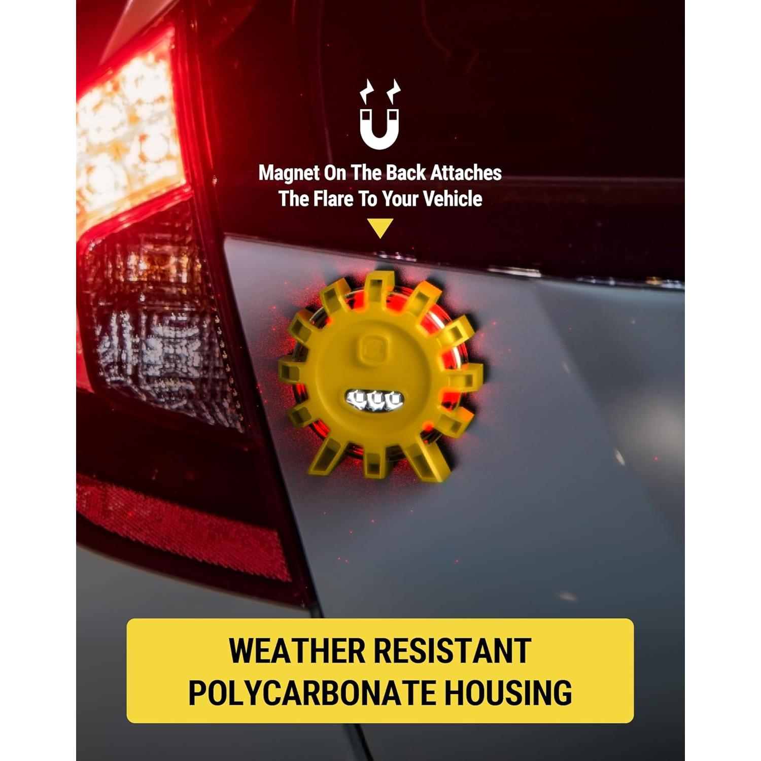 Bengalas LED de Emergencia Scosche ScoFlare - 2 Piezas, Recargables