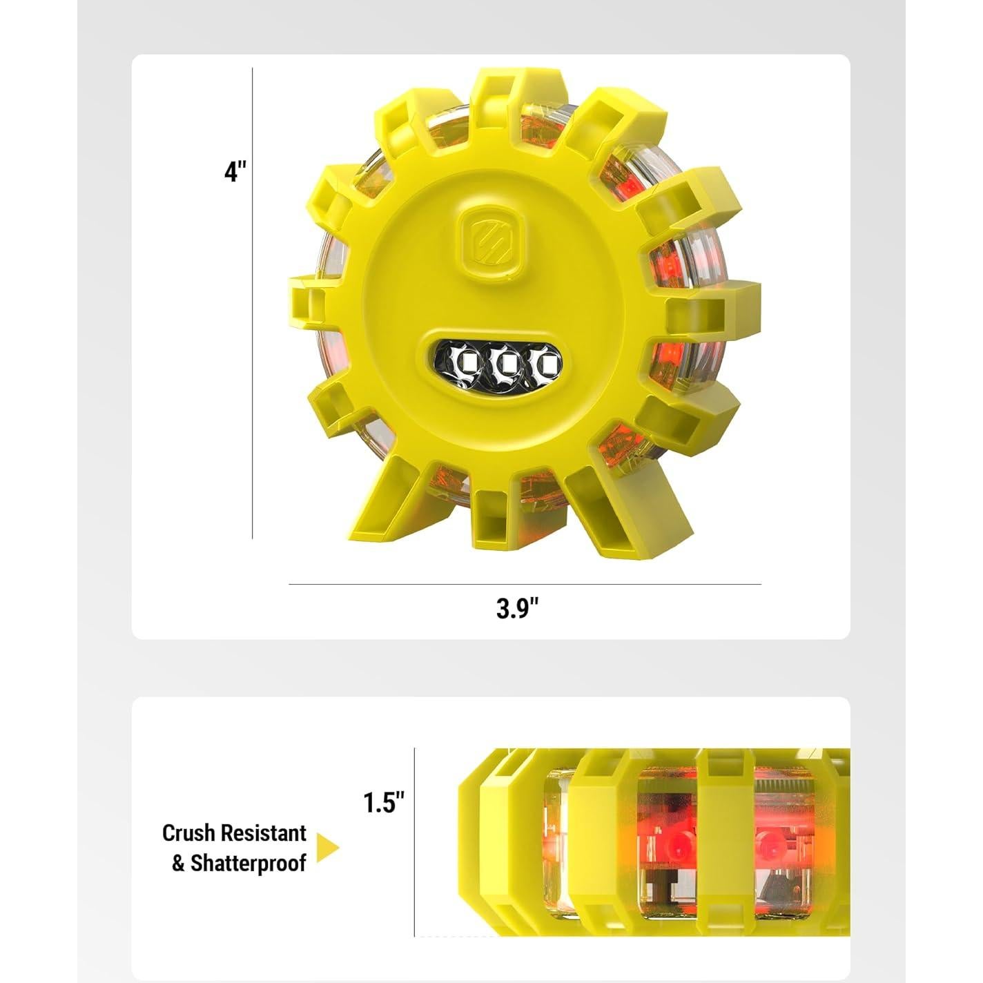 Bengalas LED de Emergencia Scosche ScoFlare - 2 Piezas, Recargables