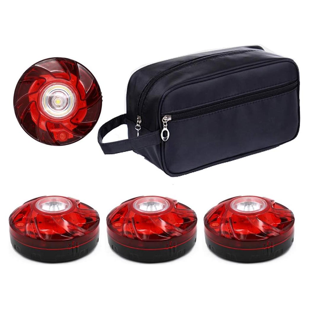 Baliza LED de Emergencia Tumecos con Base Magnética 10x10cm