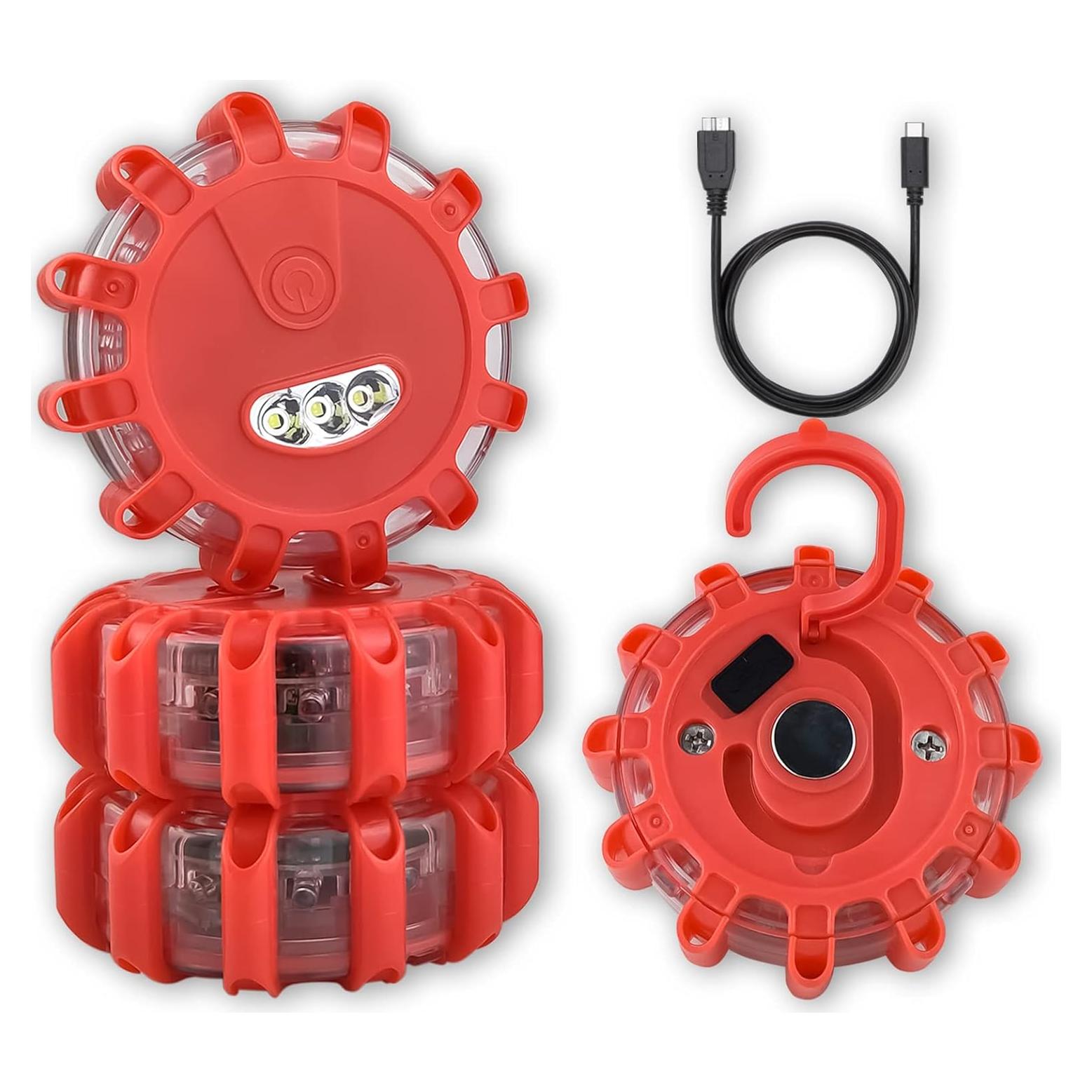 Bengalas LED recargables TEAHOOR - Kit de 4 luces de emergencia