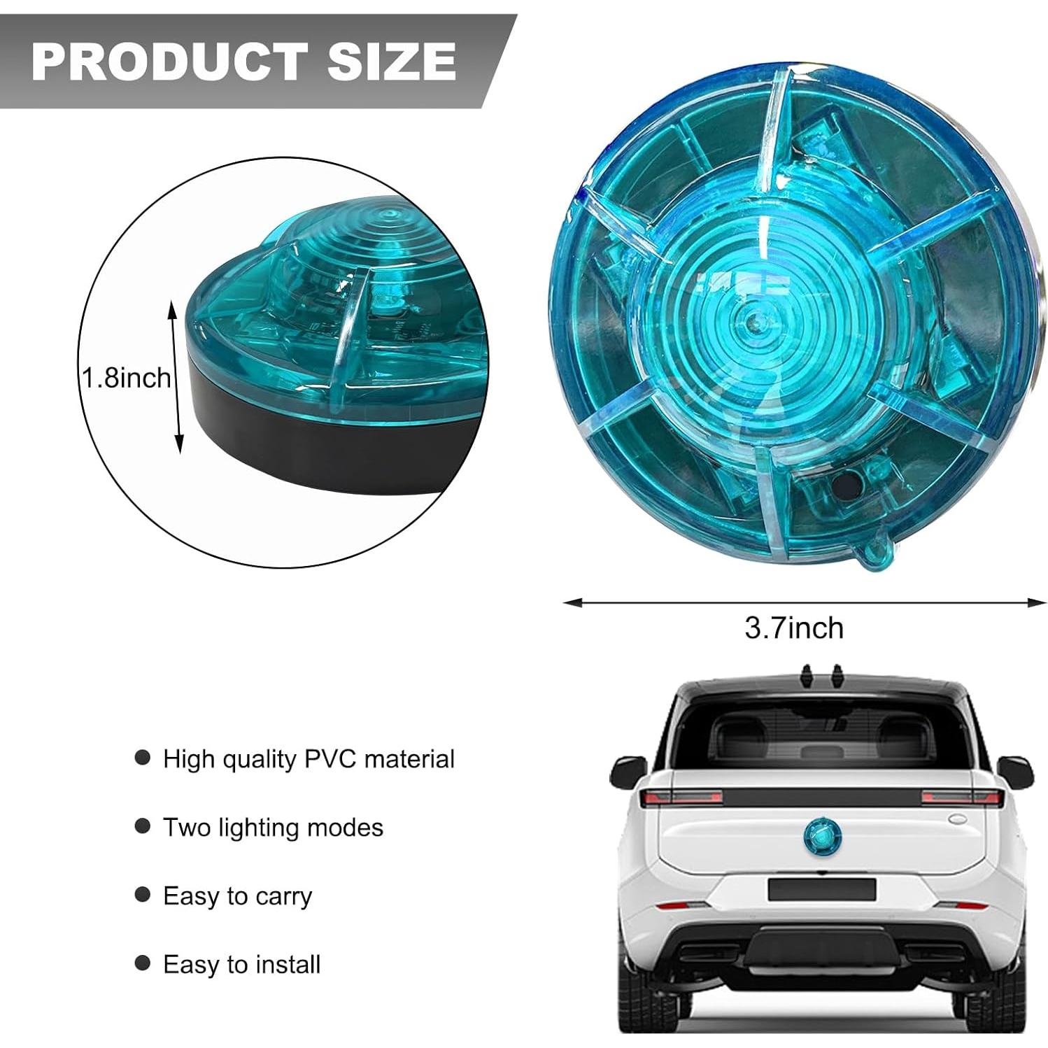 Luces de Advertencia LED DXNQ con Base Magnética Azul