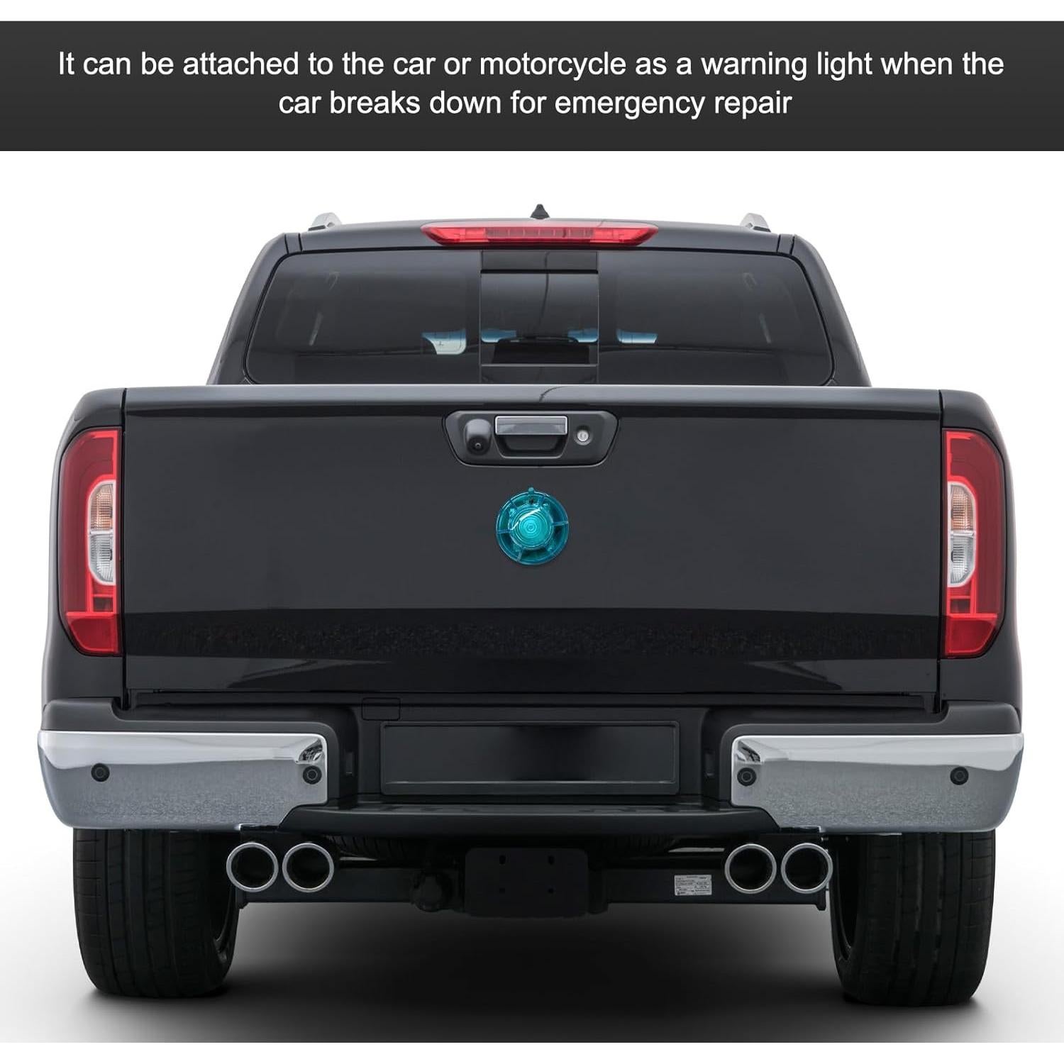 Luces de Advertencia LED DXNQ con Base Magnética Azul