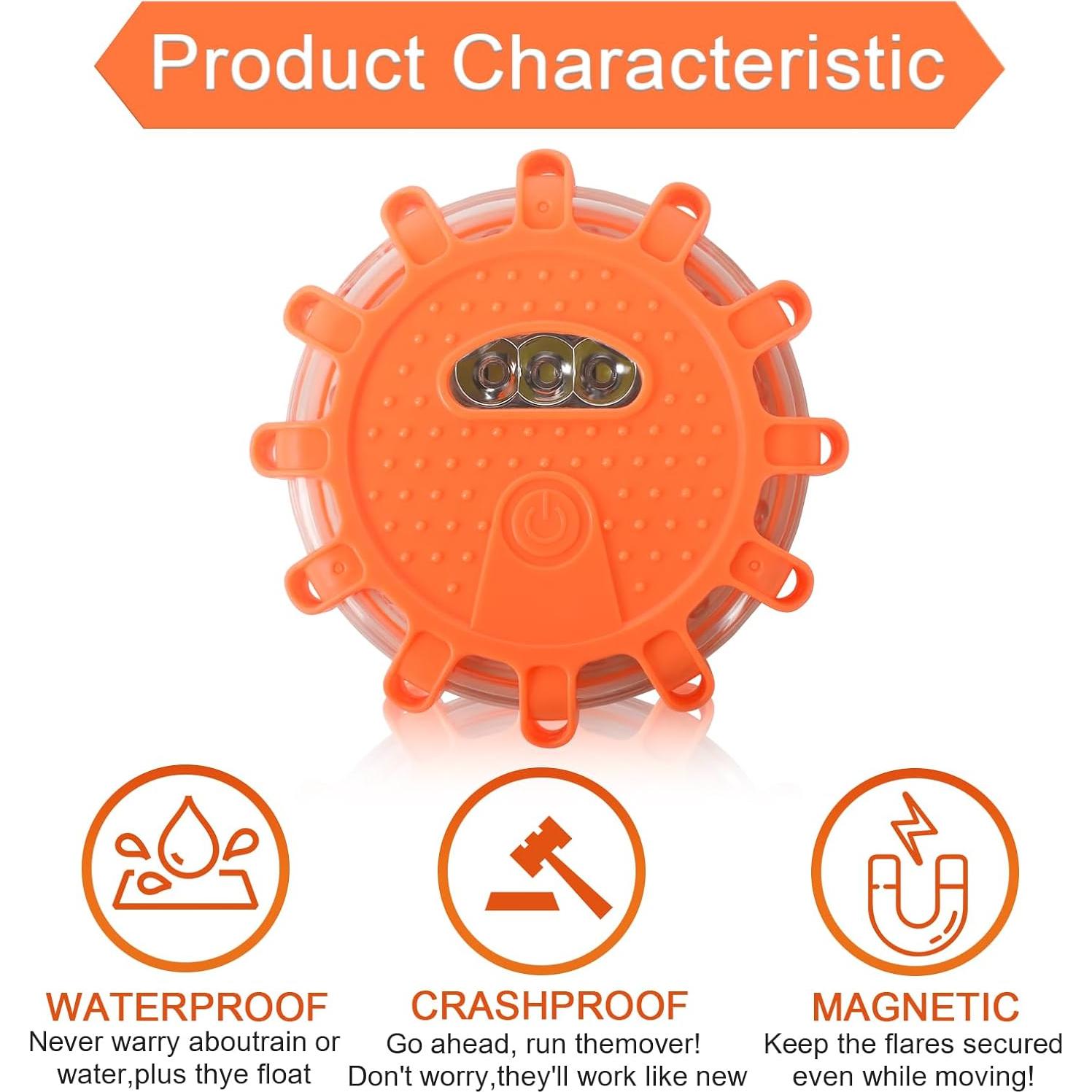 Paquete de 3 luces de emergencia LED Yinaolan - 9 modos