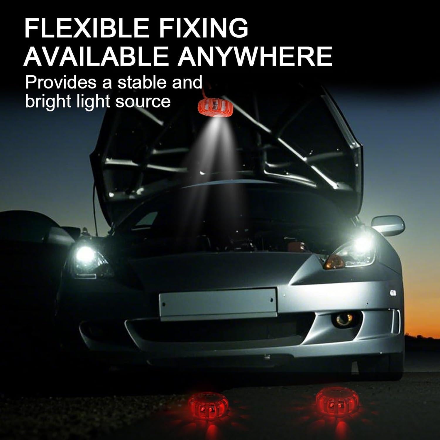 Paquete de 3 luces de emergencia LED Yinaolan - 9 modos