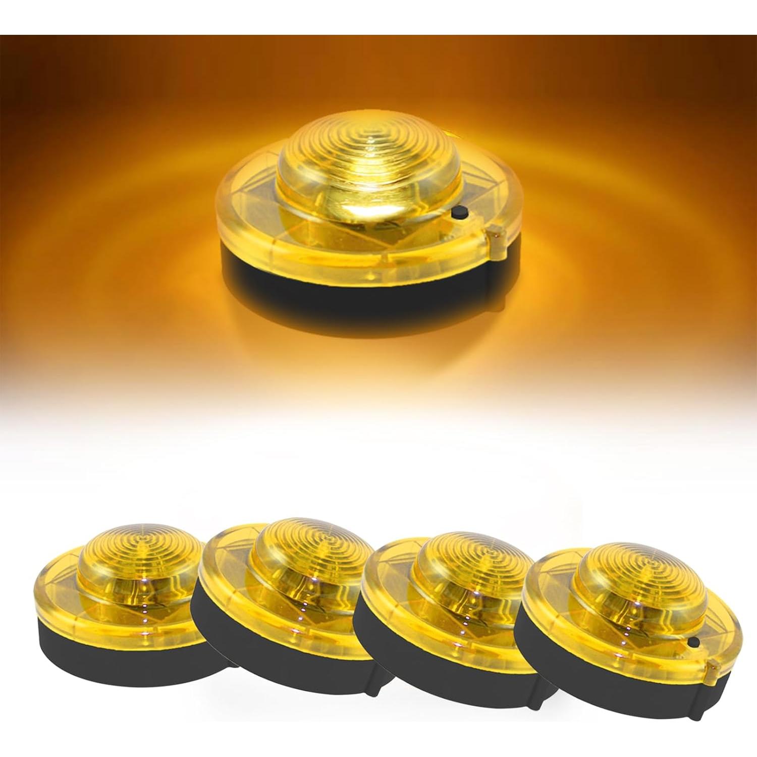 Paquete de 4 Balizas LED de Emergencia GT-Lite Amarillas